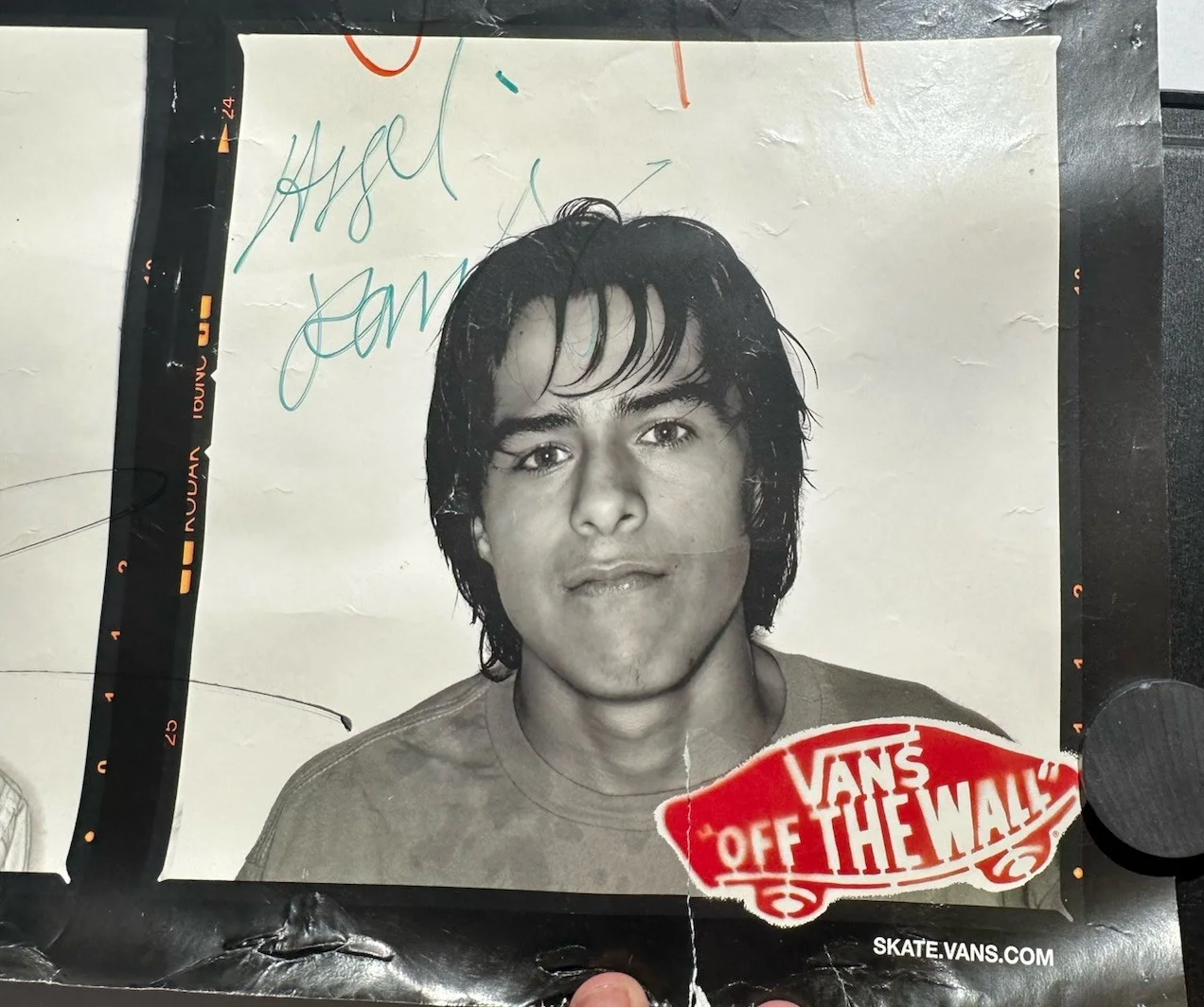 Vans 2007 Skate Demo Poster Signed by 4 Skaters Double Sided Promo Contact Sheet, изображение 3