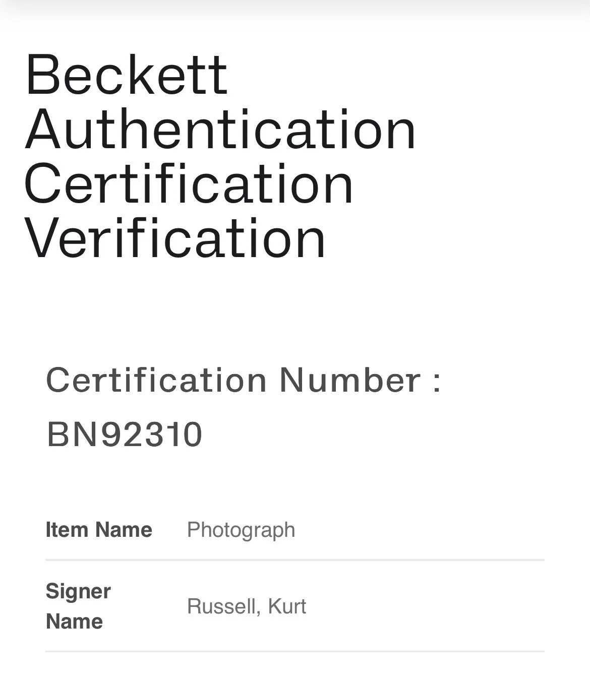 Kurt Russell — KURT RUSSELL SIGNED AUTOGRAPH 11x14 PHOTO THE HATEFUL EIGHT BECKETT COA, изображение 4