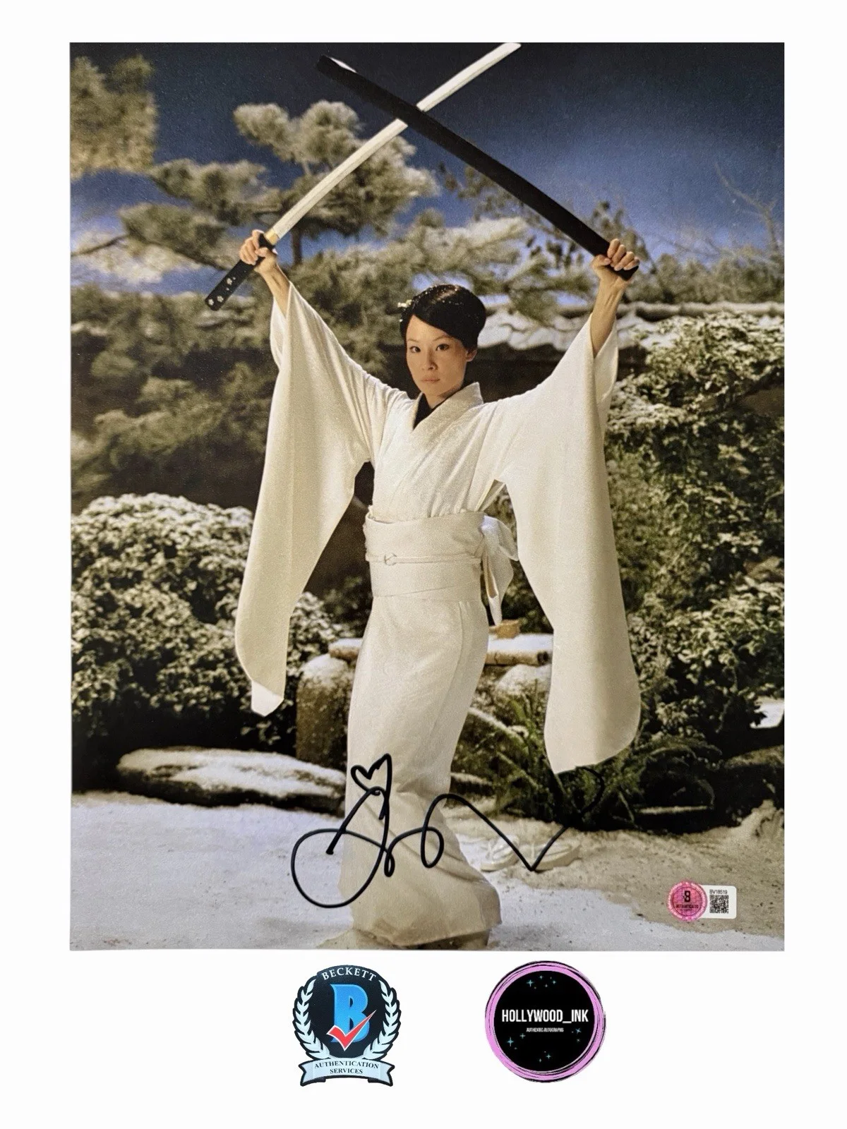 Lucy Liu — LUCY LIU SIGNED AUTOGRAPH 11x14 KILL BILL BECKETT COA BV18519