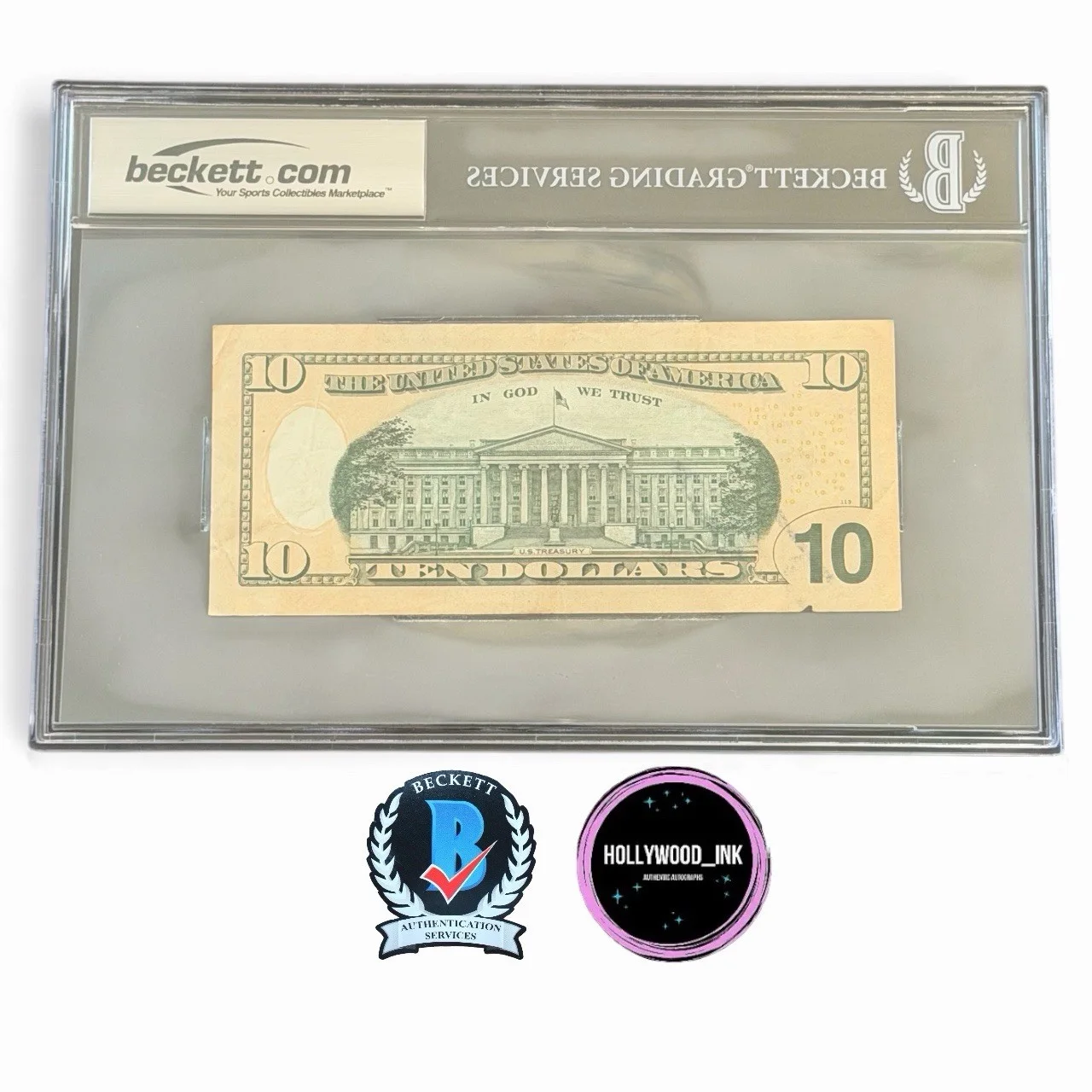 Daveed Diggs — DAVEED DIGGS SIGNED HAMILTON CURRENCY AUTOGRAPH BECKETT ENCAPSULATED-C, image 3