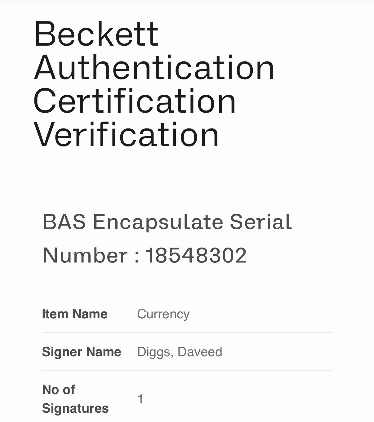 Daveed Diggs — DAVEED DIGGS SIGNED HAMILTON CURRENCY AUTOGRAPH BECKETT ENCAPSULATED-C, image 4