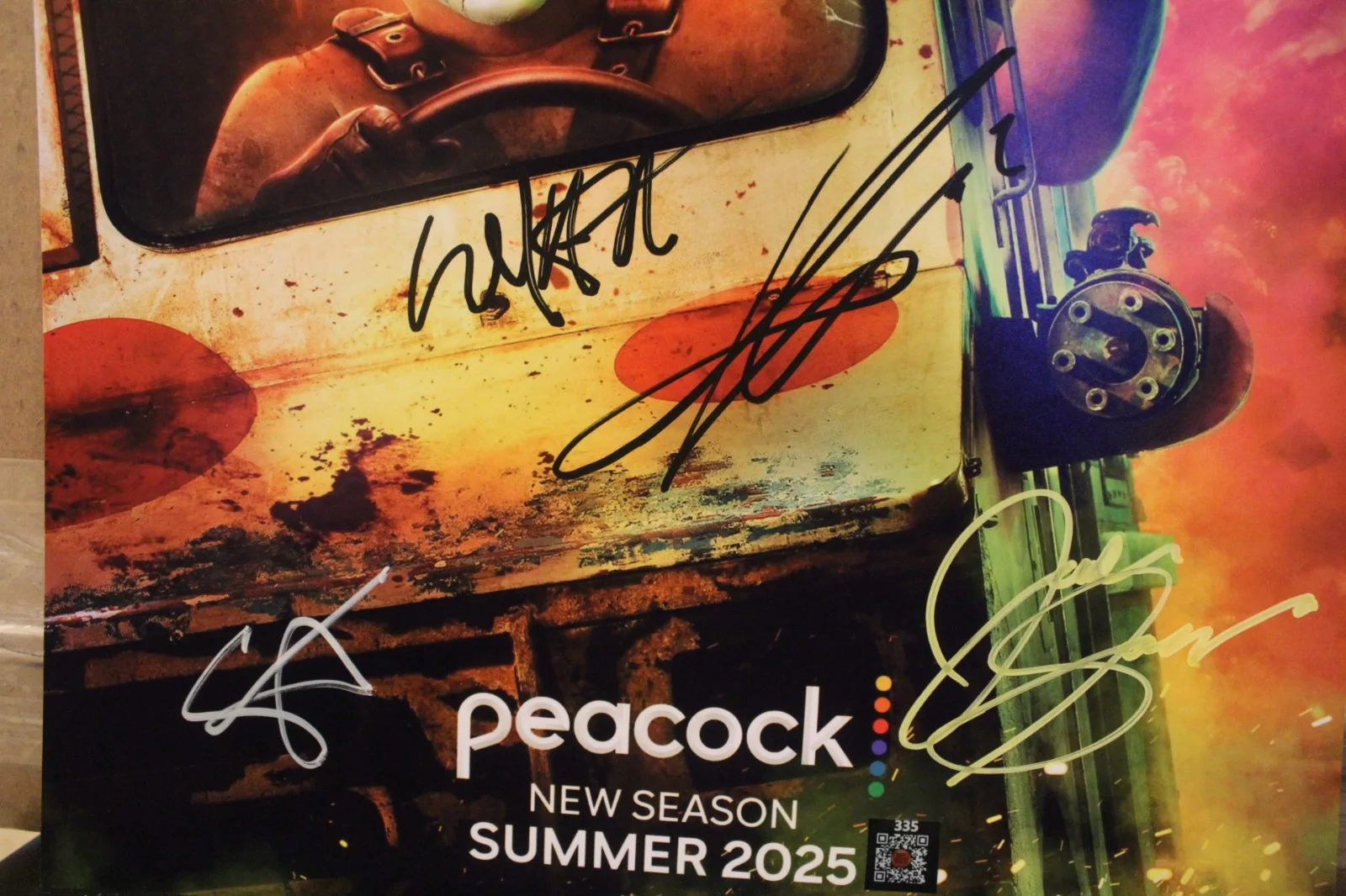 Anthony Mackie, Stephanie Beatriz, Will Arnett, Jared Bankens — Signed Poster - Series - Twisted Metal , Anthony Mackie, 13x19 + COA., изображение 5