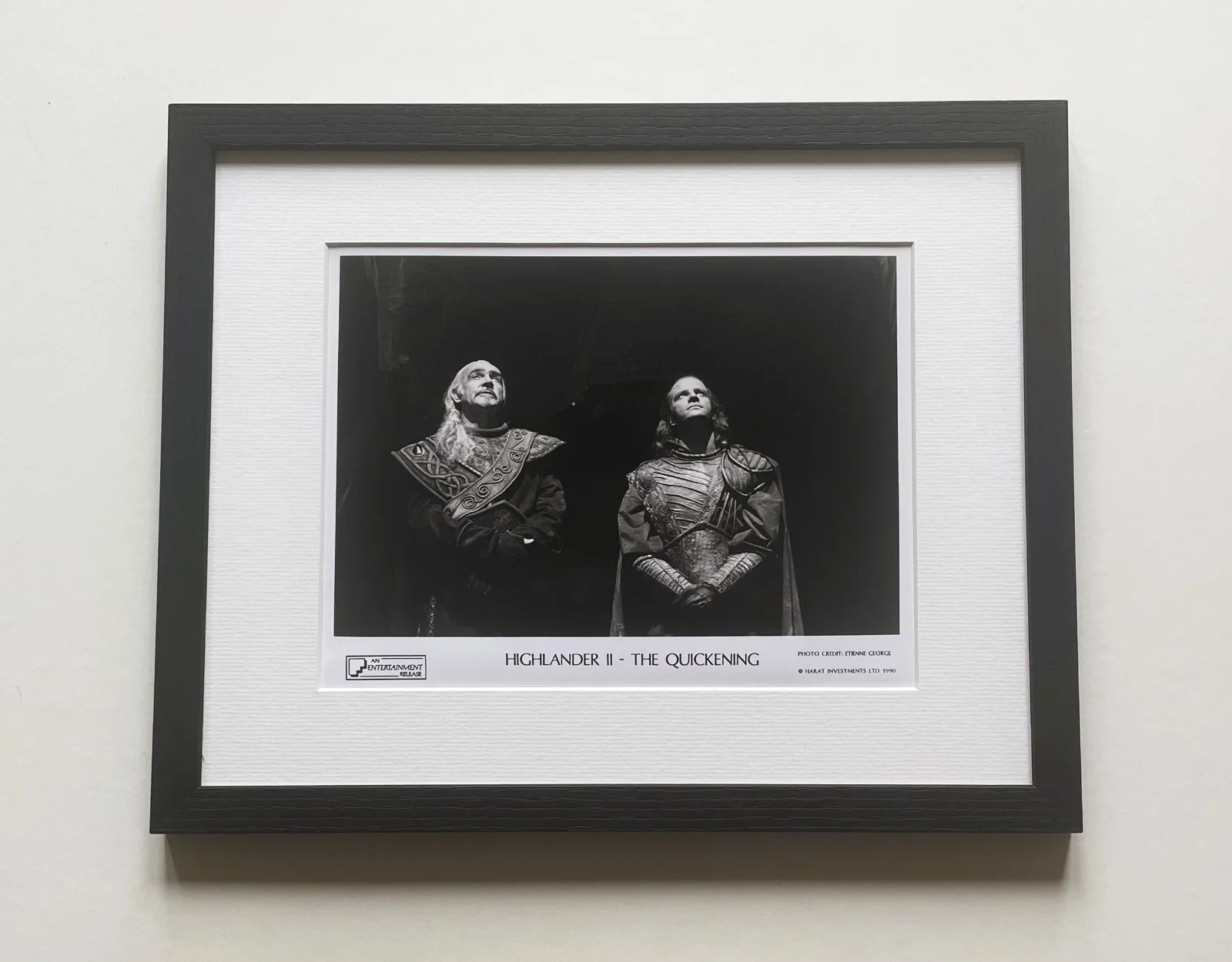 Highlander 2 The Quickening Original Framed 8X10 Inch B&W Press Publicity Still, изображение 2