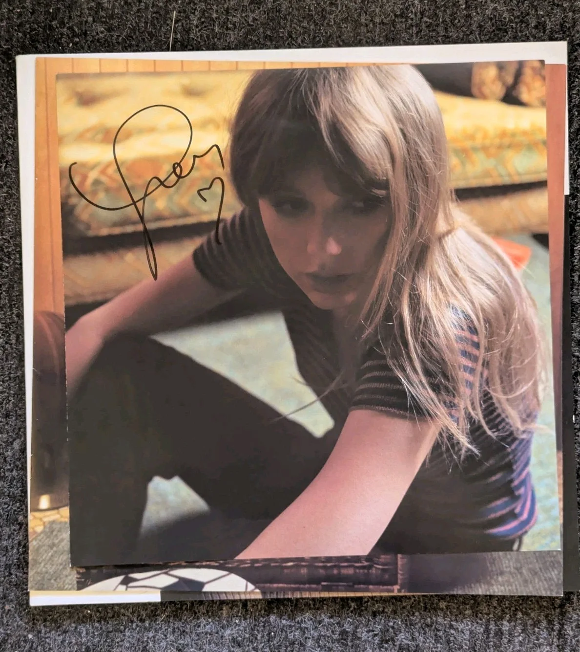 Taylor Swift Midnights Mahogany Hand Signed Vinyl, image 3