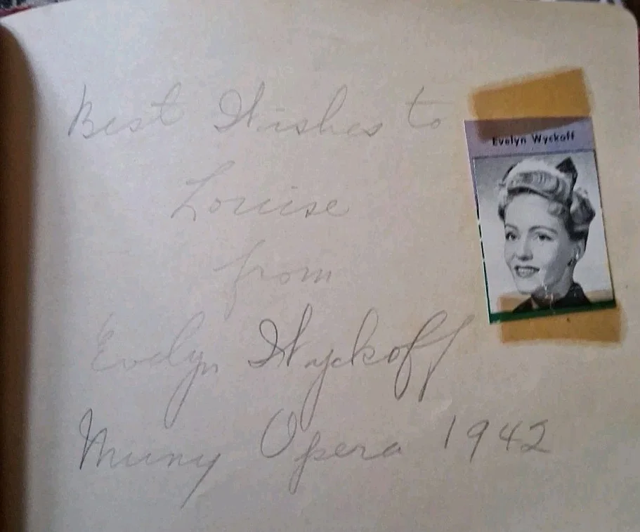 1942 82 Autographs Book Municipal Opera St Louis Mo Up Coming & Current Stars, image 4