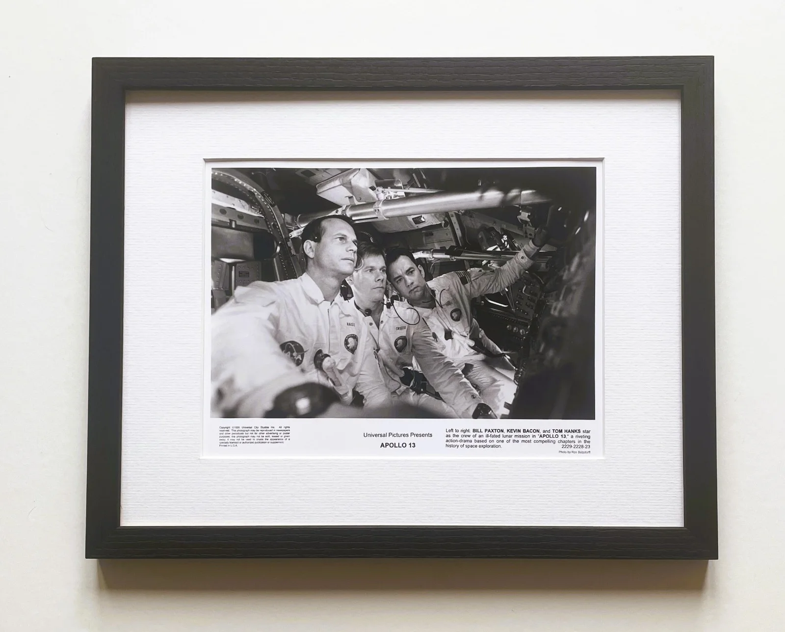 Apollo 13 Photo Original Framed 8X10 Inch B&W Publicity Still, image 2