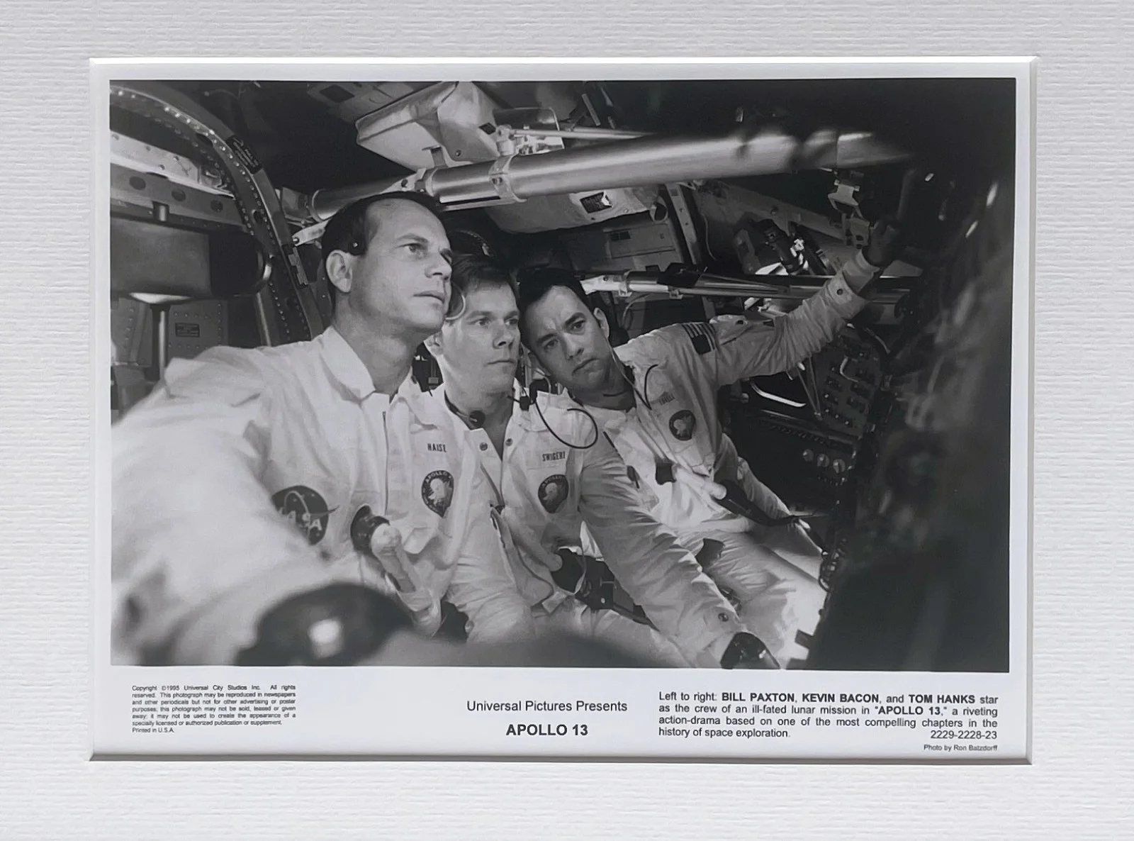 Apollo 13 Photo Original Framed 8X10 Inch B&W Publicity Still, image 3