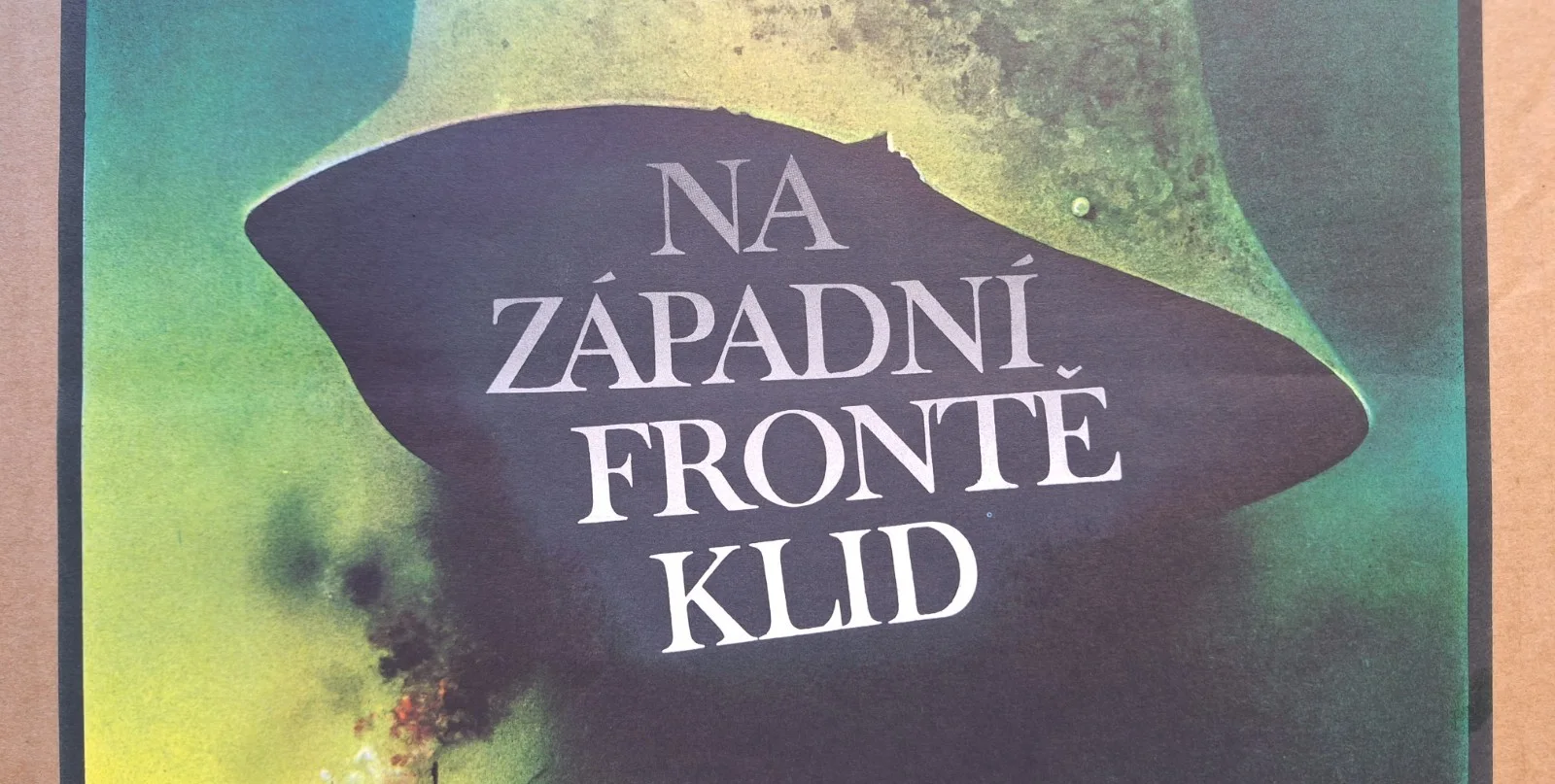 ALL QUIET ON THE WESTERN FRONT, ORIGINAL A3 CZECH MOVIE POSTER, ZDENEK VLACH, изображение 2