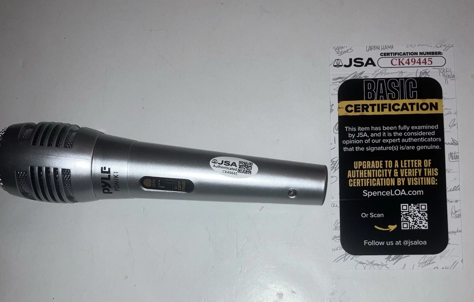 JOE BUCK ANNOUNCER LEGEND SIGNED AUTOGRAPHED MICROPHONE INSCRIBED JSA COA RARE!, изображение 2