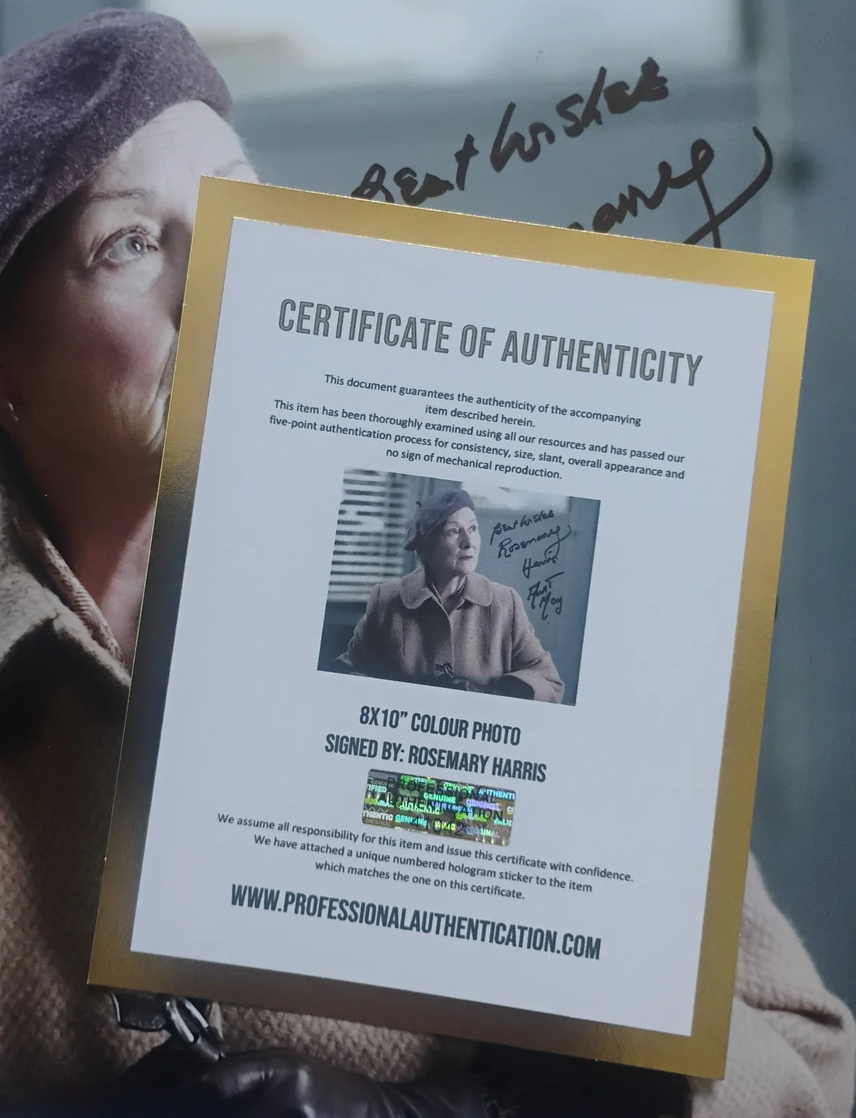 Rosemary Harris Hand Signed 8x10 Photo COA Spiderman NO US TARIFFS, изображение 4