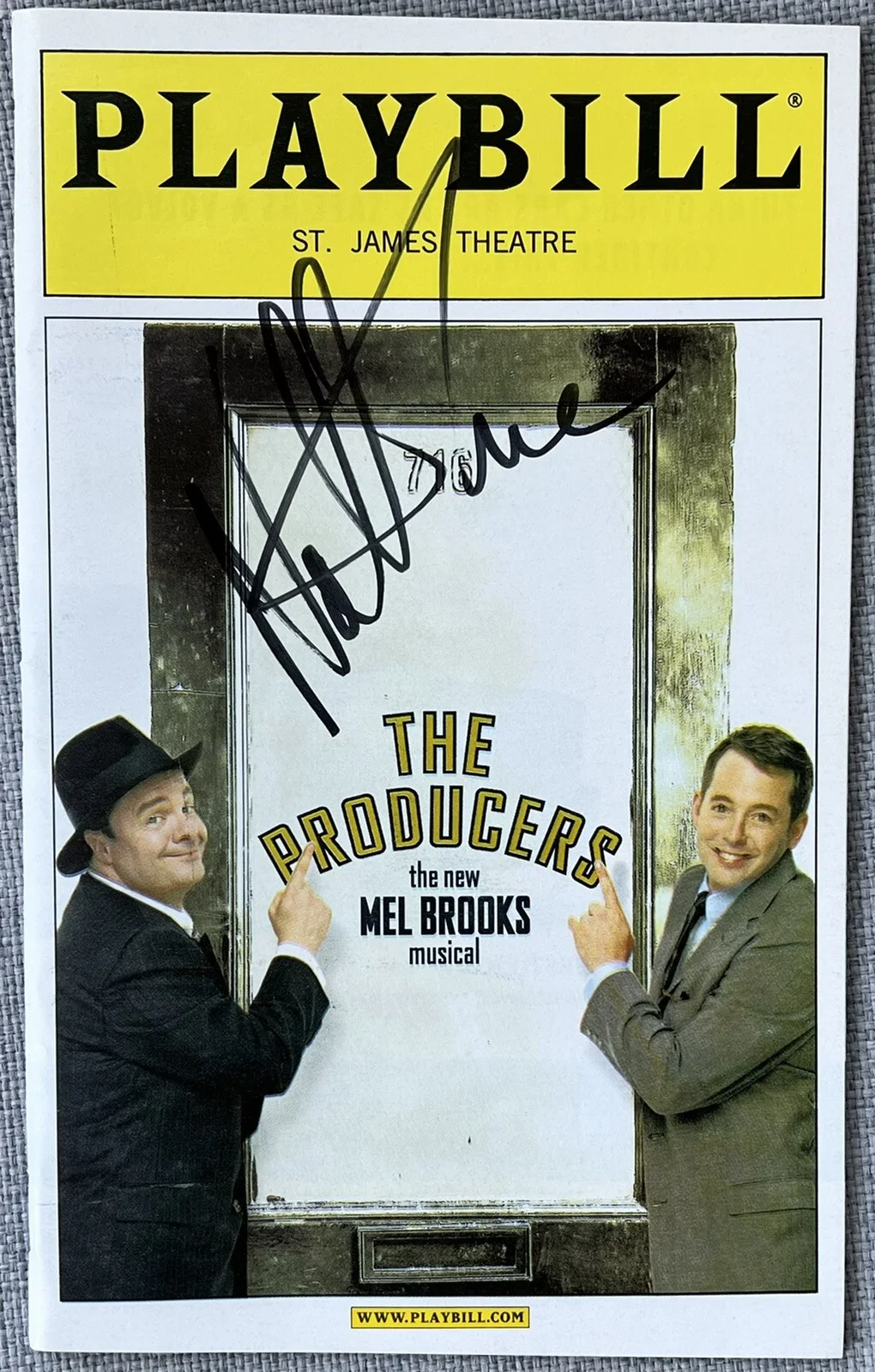 Nathan Lane — Nathan Lane Signed In Person The Producers Broadway Playbill - Authentic
