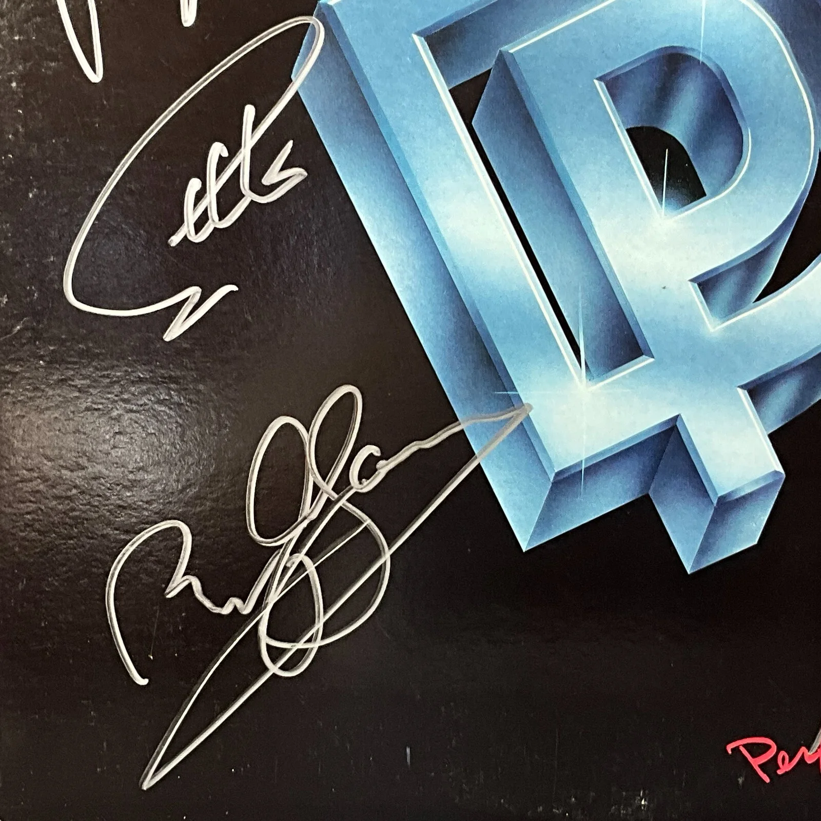 DEEP PURPLE Signed Perfect Strangers LP ALBUM COVER COA x5 Mark 2 Reunion Framed, изображение 5