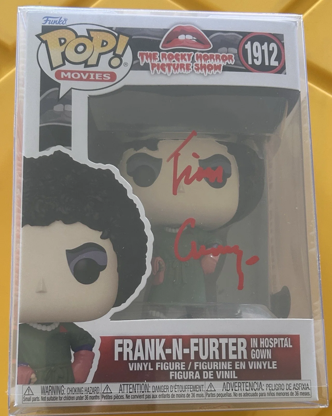 Tim Curry — Tim Curry Signed Funko #1912 Frank-N-Furter The Rocky Horror Picture Beckett COA
