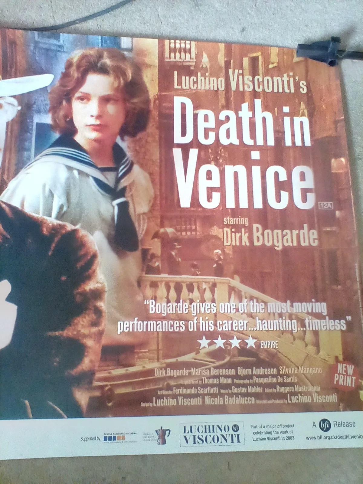 Death in Venice 2003 BFI re-release Quad poster new Dirk Bogarde Lucino Visconti, image 2