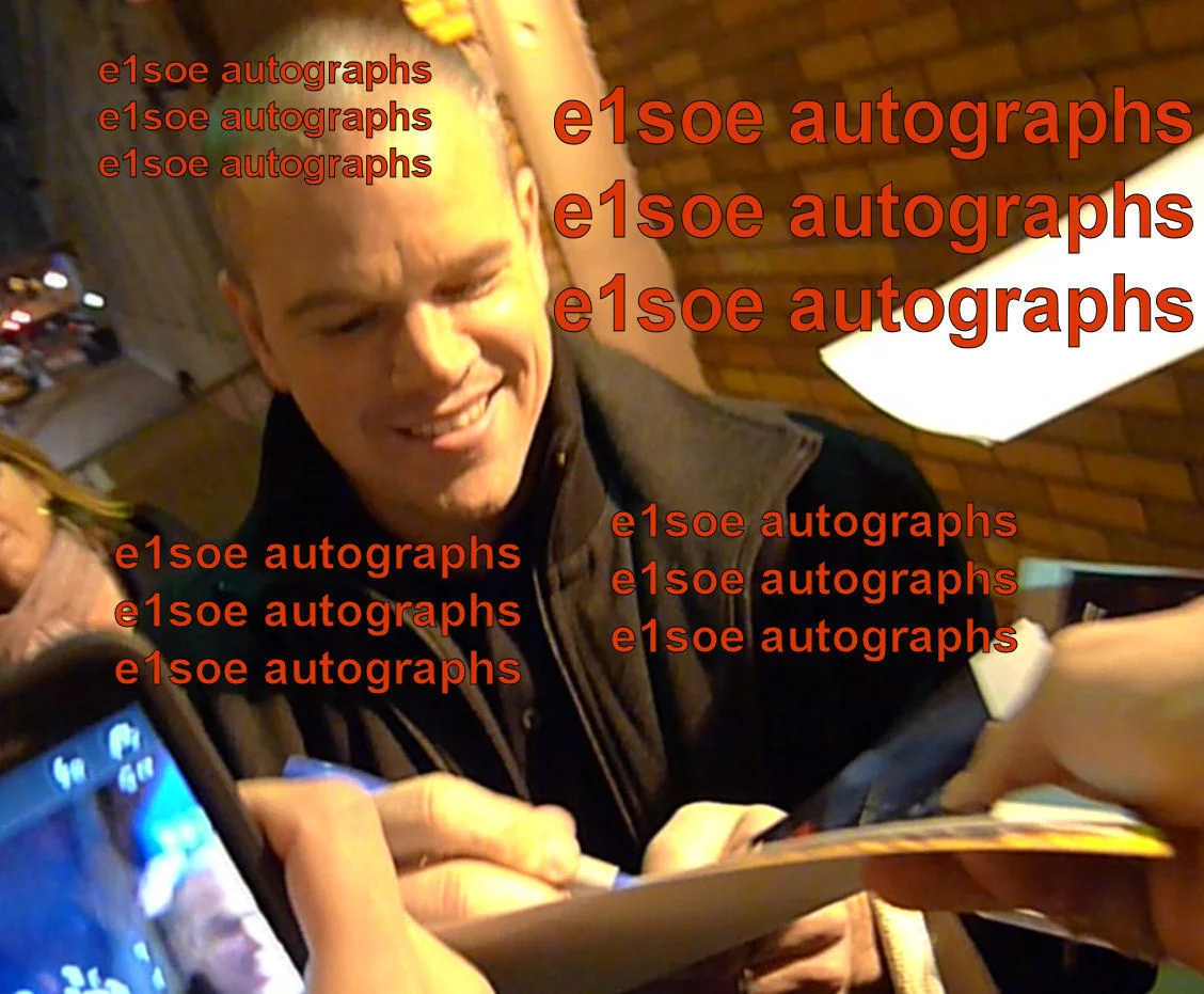 Matt Damon — Matt Damon signed Elysium 8x10 photo In Person. Jason Bourne - Proof, изображение 3