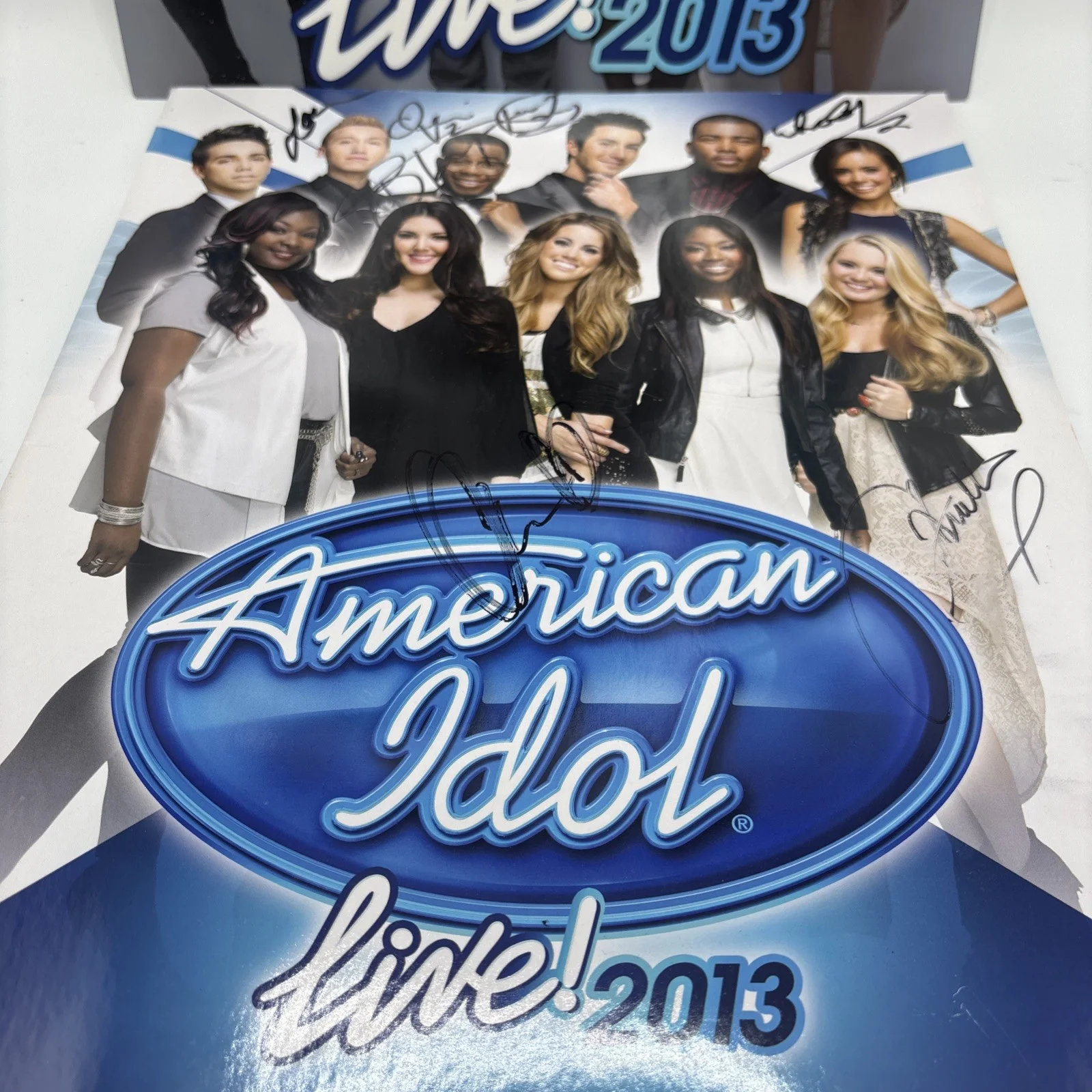 2013. American Idol Vip Poster Autographed and VIP Brochure Autographed. Rare ￼, image 2
