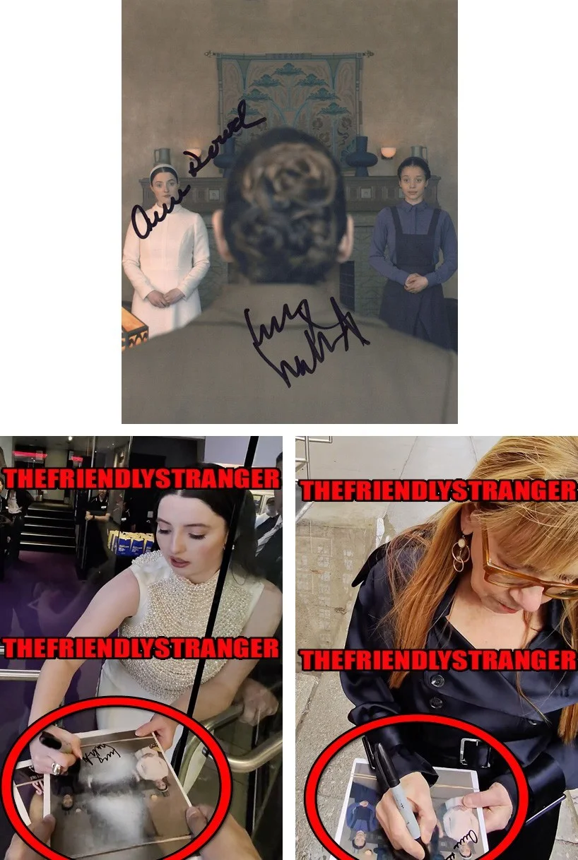 Lucy Halliday & Ann Dowd — Lucy Halliday & Ann Dowd signed "THE TESTAMENTS" 8x10 Photo EXACT PROOF b COA
