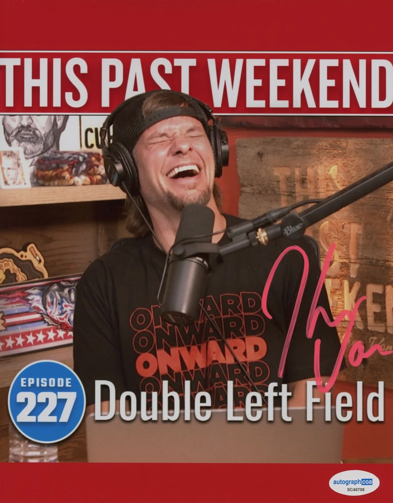 Theo Von — Theo Von signed "THIS PAST WEEKEND" 8x10 Photo EXACT PROOF e Rat King ACOA COA, изображение 4