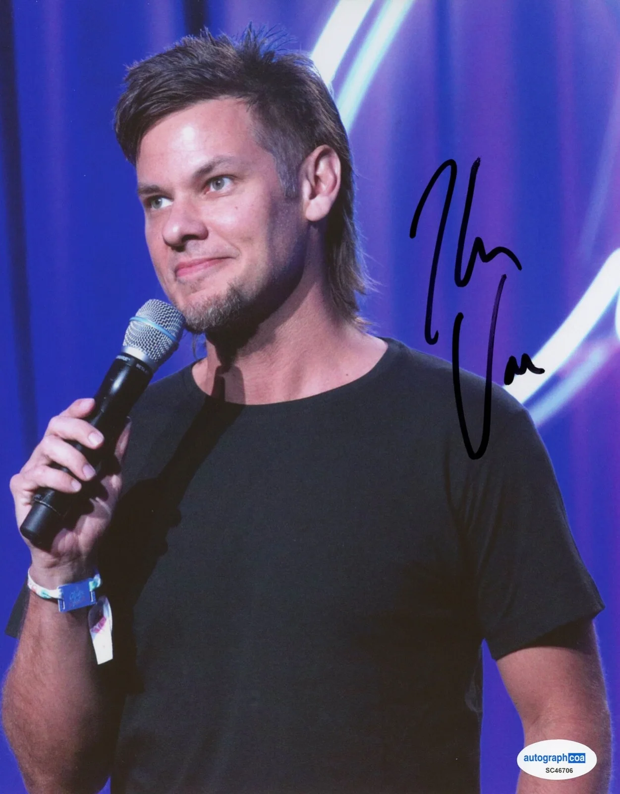 Theo Von — Theo Von signed 8x10 Photo EXACT PROOF g RAT KING This Past Weekend ACOA COA, image 4