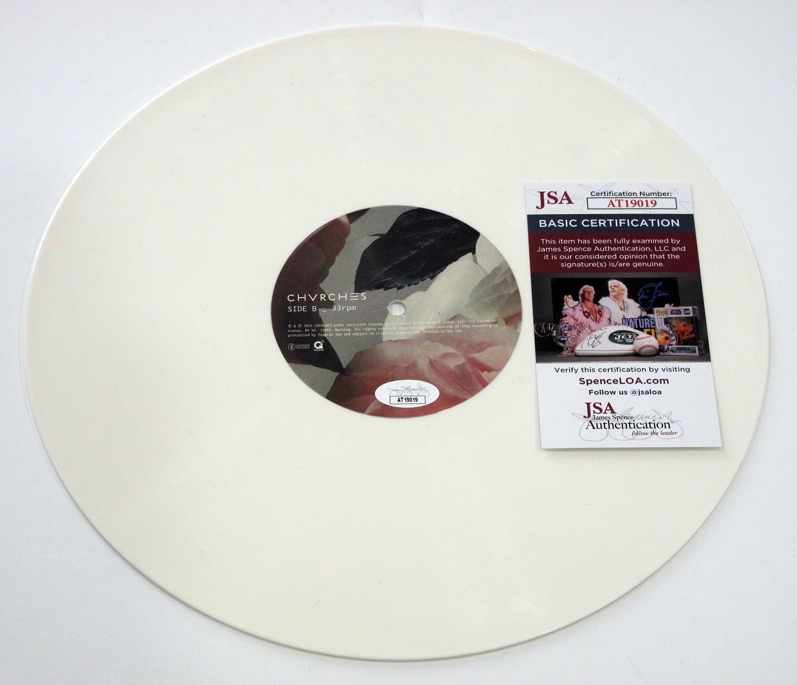 CHVRCHES - LAUREN MAYBERRY, IAIN COOK, MARTIN — CHVRCHES signed "EVERY OPEN EYE" White Vinyl Record PROOF Lauren Mayberry JSA, image 4