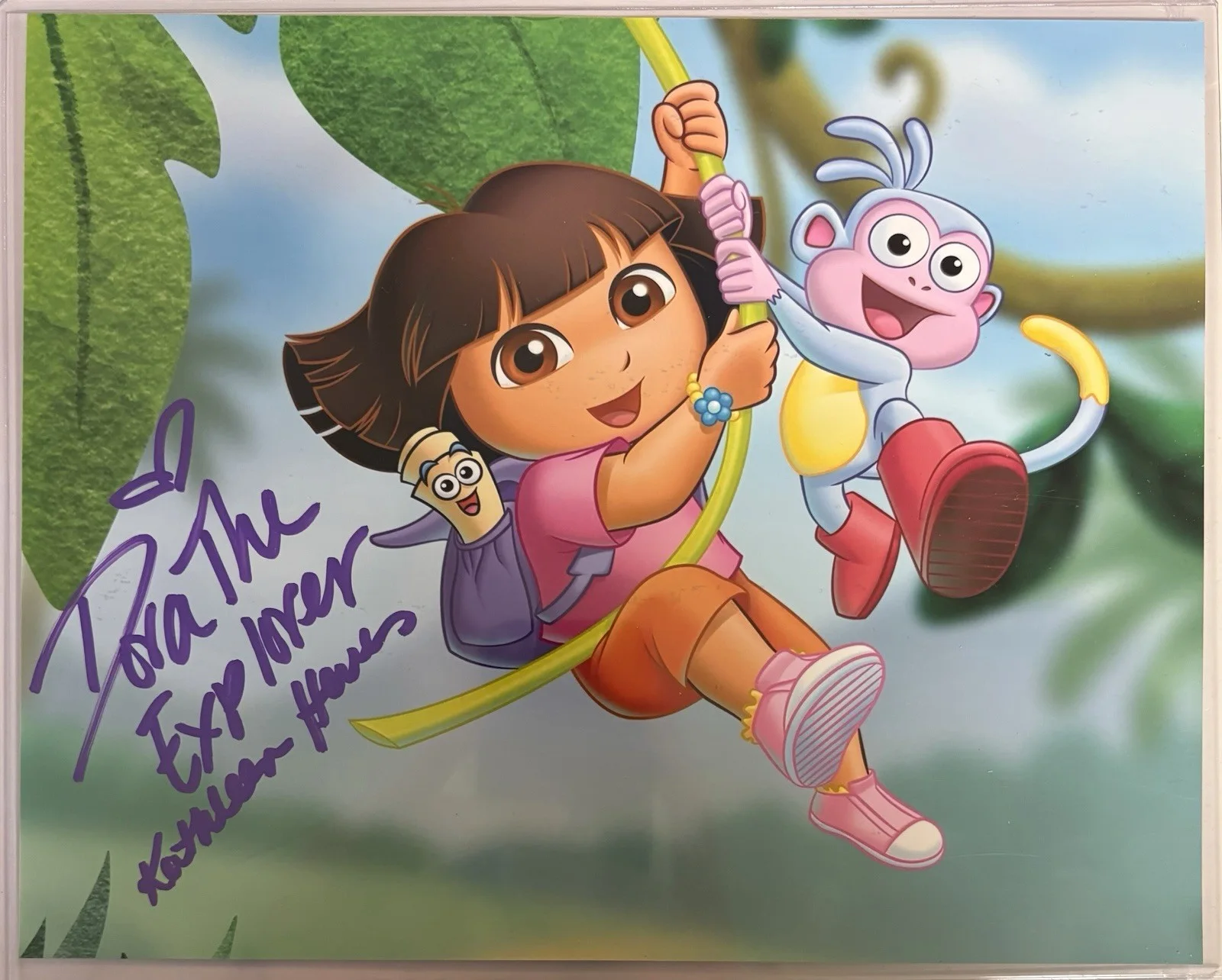 Kathleen Herles — Kathleen Herles Dora The Explorer 8x10 Signed Photo JSA Certified Autograph