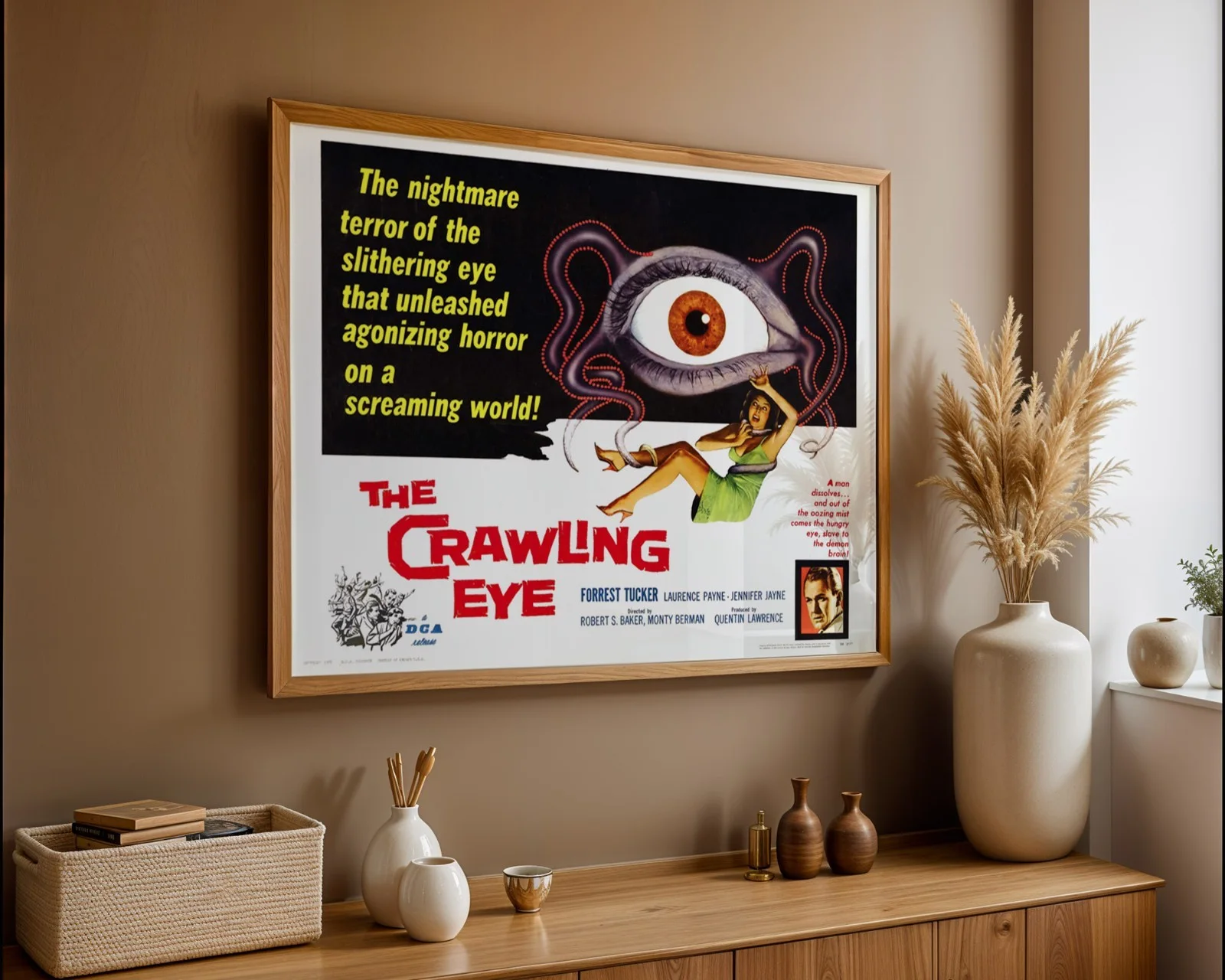 The Crawling Eye - 1958 Sci-Fi B-movie Restored 22" x 28" US Half Sheet Poster, image 3