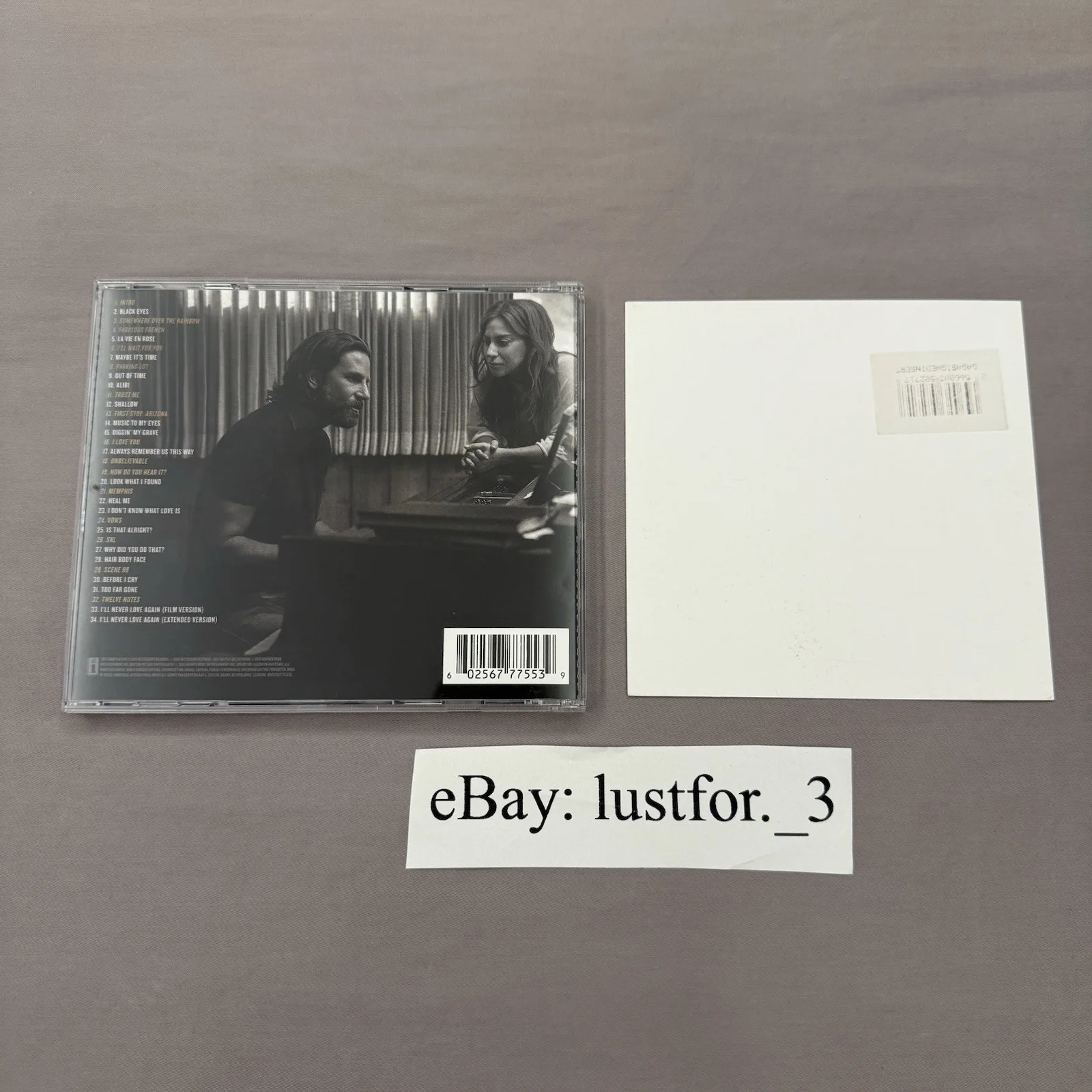 Lady Gaga A Star Is Born Signed Cd Autographed READ DESCRIPTION, image 2
