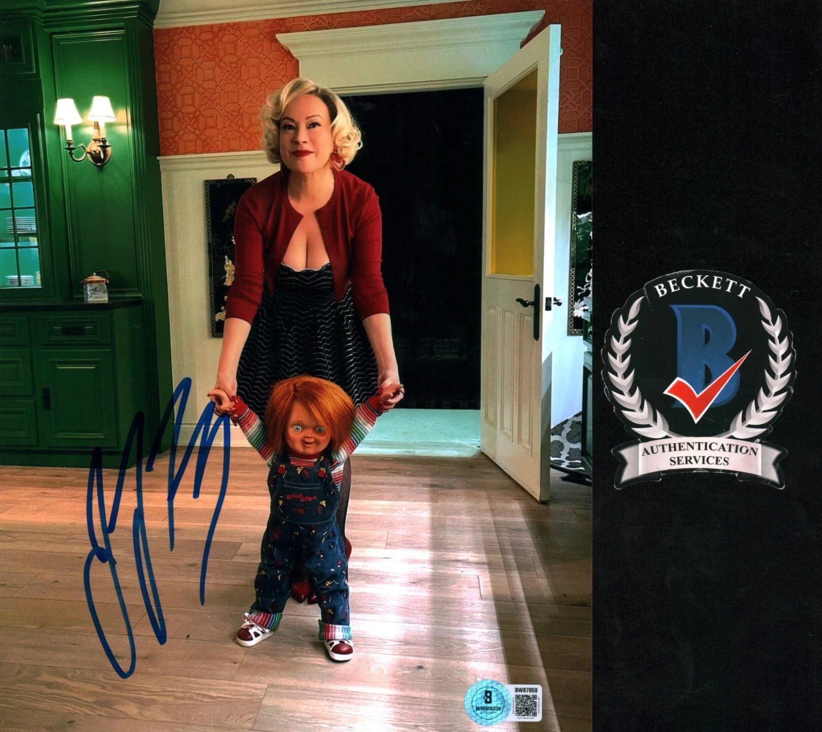 jennifer tilly — Jennifer Tilly Signed The Bride Of Chucky Tiffany 8x10 Photo BAS COA
