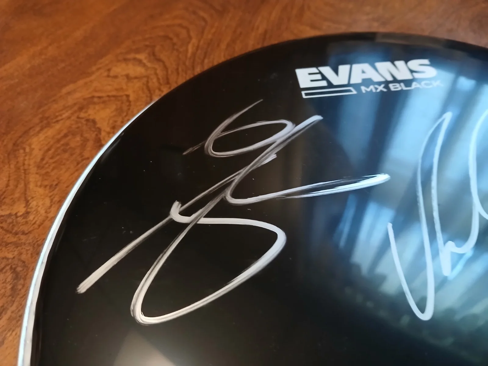 Slaughter To Prevail autographed Drumhead with 4 signatures, image 3