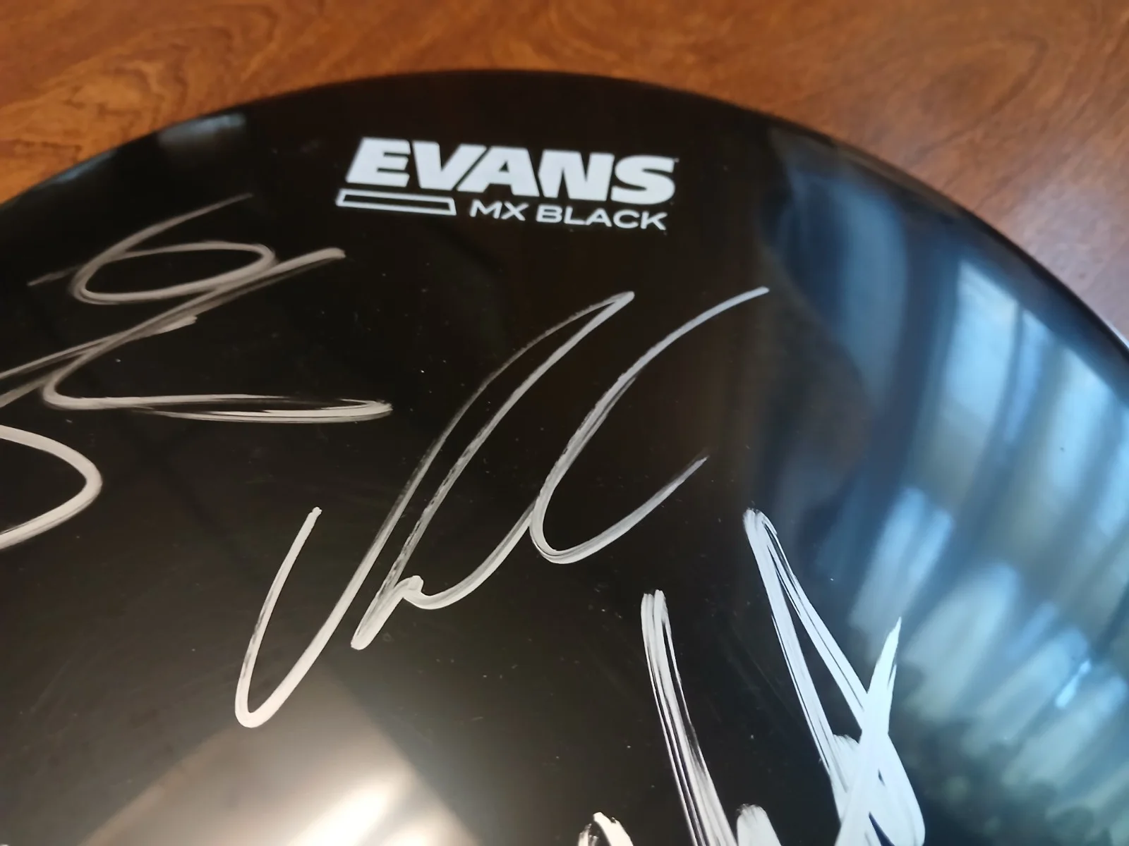 Slaughter To Prevail autographed Drumhead with 4 signatures, image 4