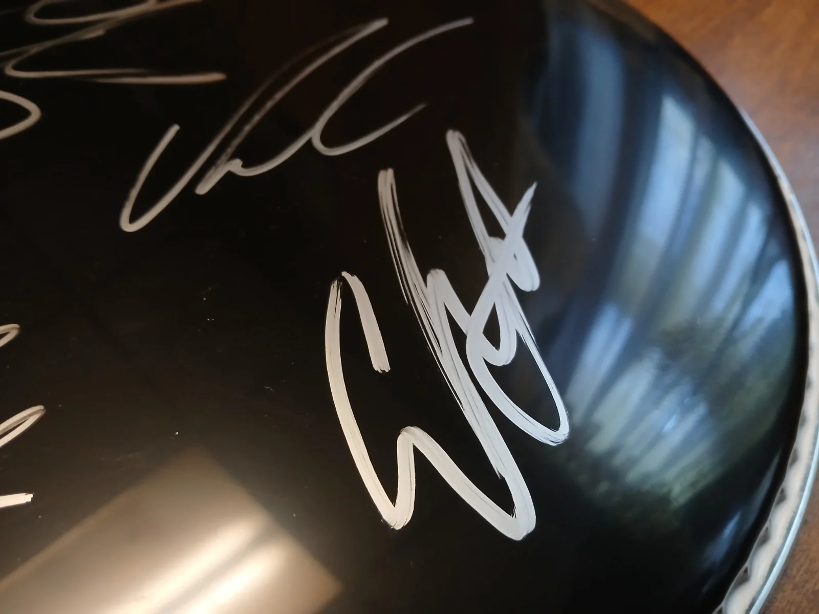 Slaughter To Prevail autographed Drumhead with 4 signatures, image 5