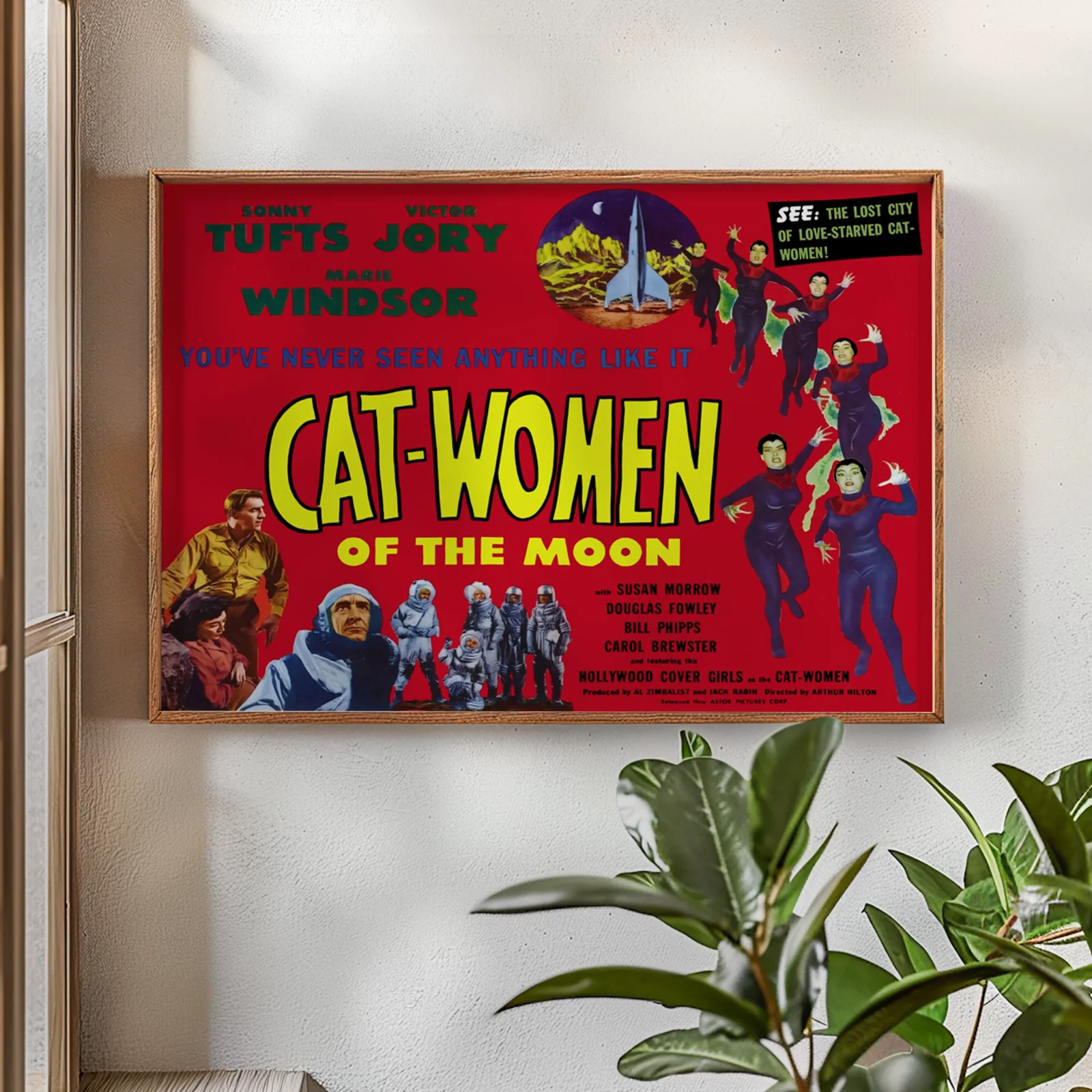 Cat Women Of The Moon - 1953 Sci-fi B-movie Restored 30" x 40" UK Quad Poster, изображение 2