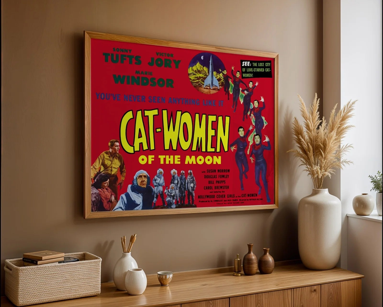 Cat Women Of The Moon - 1953 Sci-fi B-movie Restored 30" x 40" UK Quad Poster, изображение 3