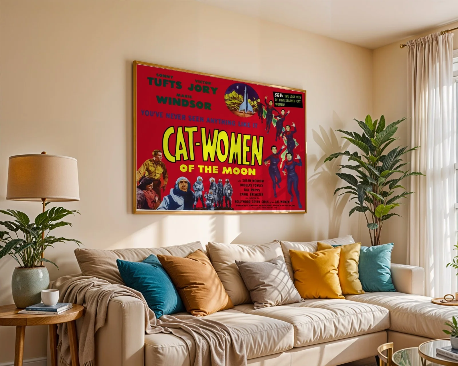 Cat Women Of The Moon - 1953 Sci-fi B-movie Restored 30" x 40" UK Quad Poster, изображение 5