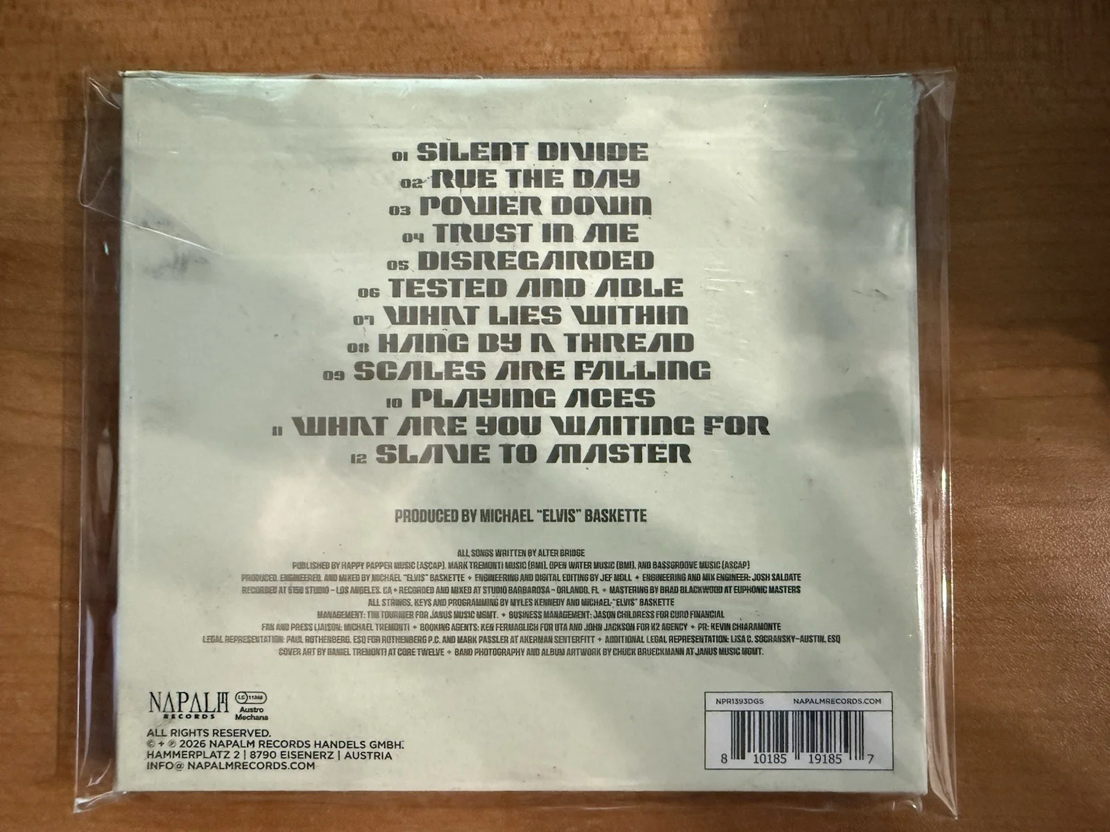 Alter Bridge AB cd digipak with signed insert AUTOGRAPHED sealed, image 2