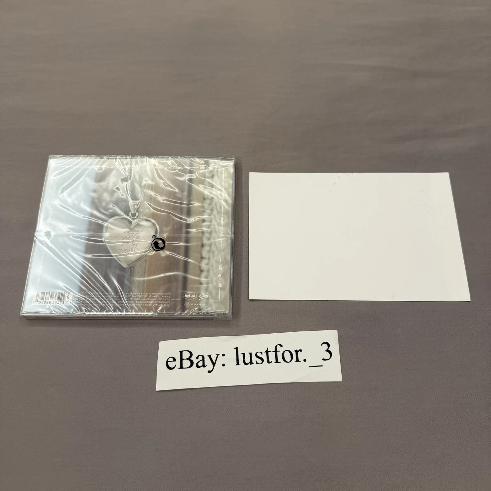 Madison Beer Locket Signed Cd Insert Art card READ DESCRIPTION, image 2