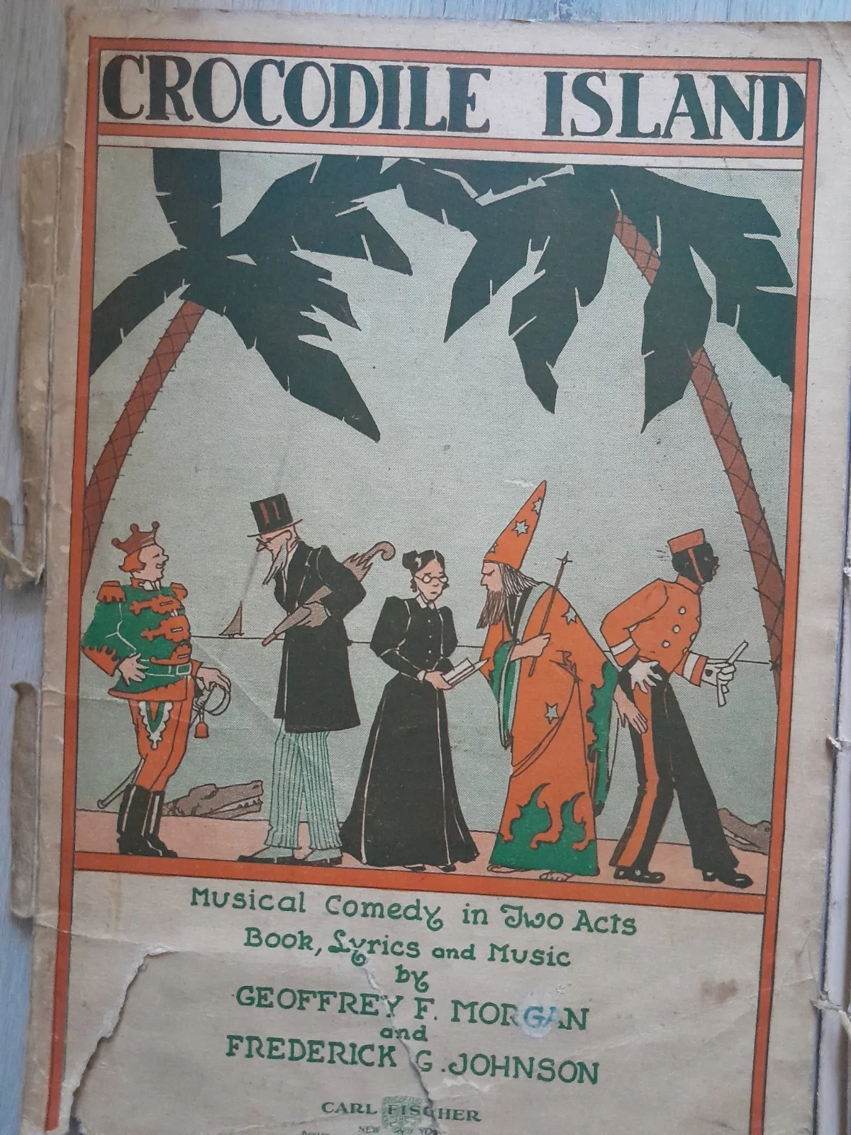 Cast — 1942 Signed "Crocodile Island" Theater Musical Score & Script, image 2