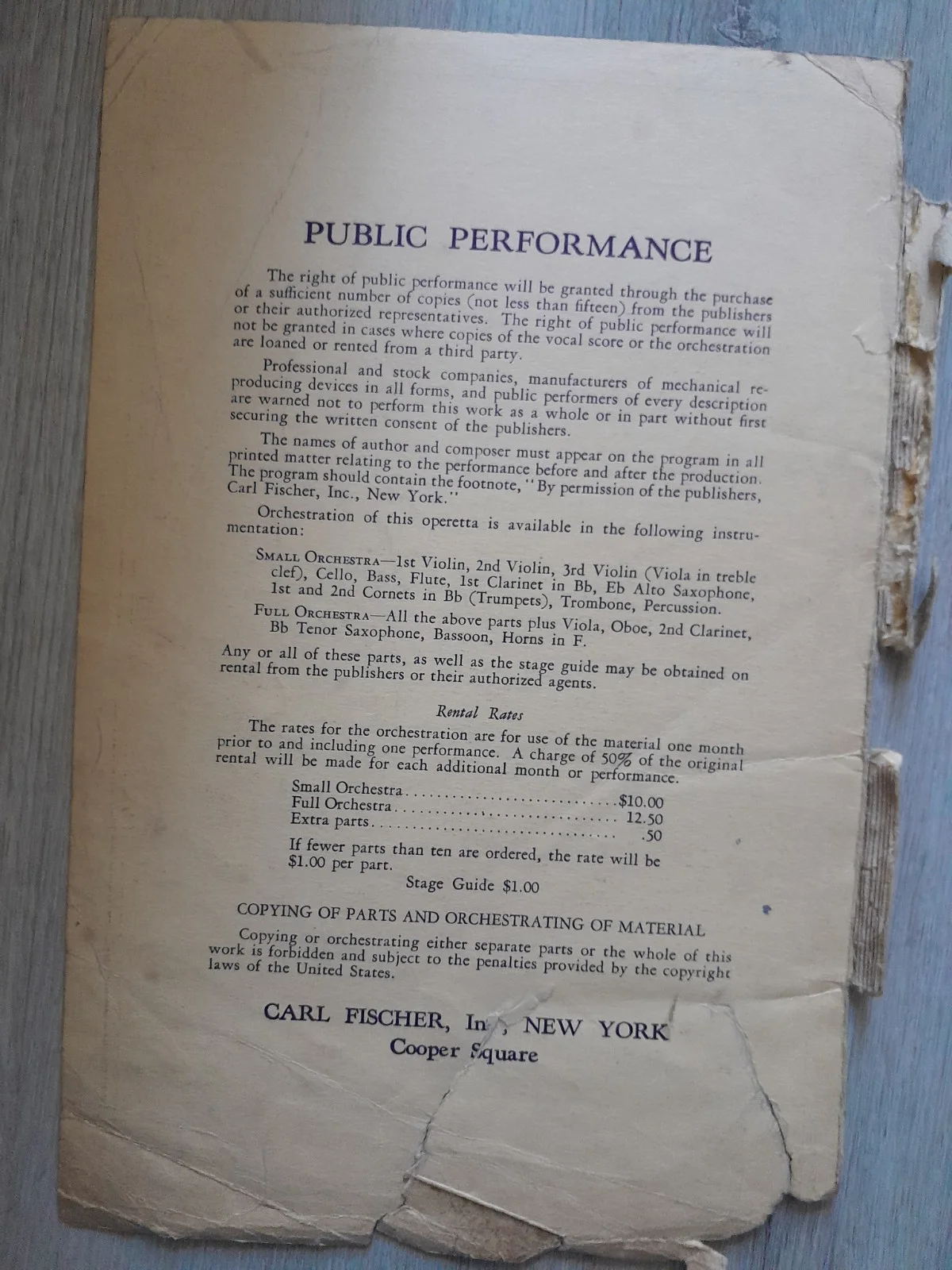 Cast — 1942 Signed "Crocodile Island" Theater Musical Score & Script, image 4