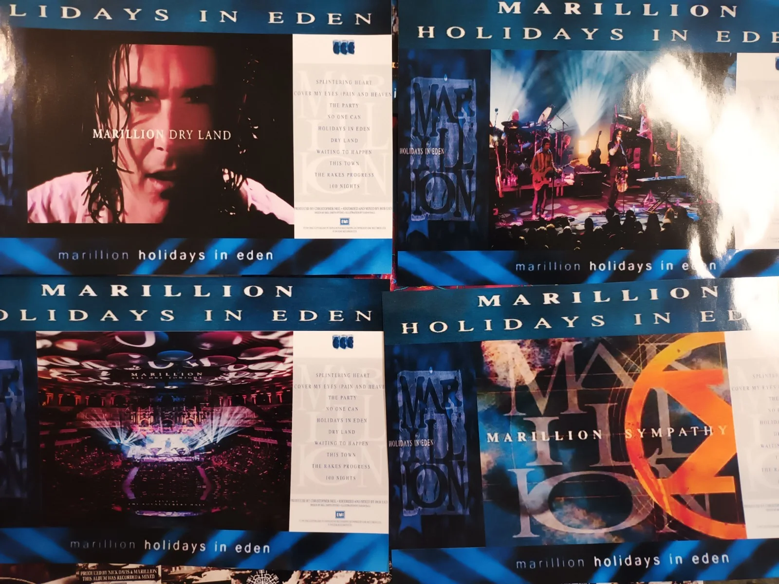 Marillion: Holidays in Eden. 16 Promotional Unofficial 7×5ins Lobby Prints. NEW, изображение 2