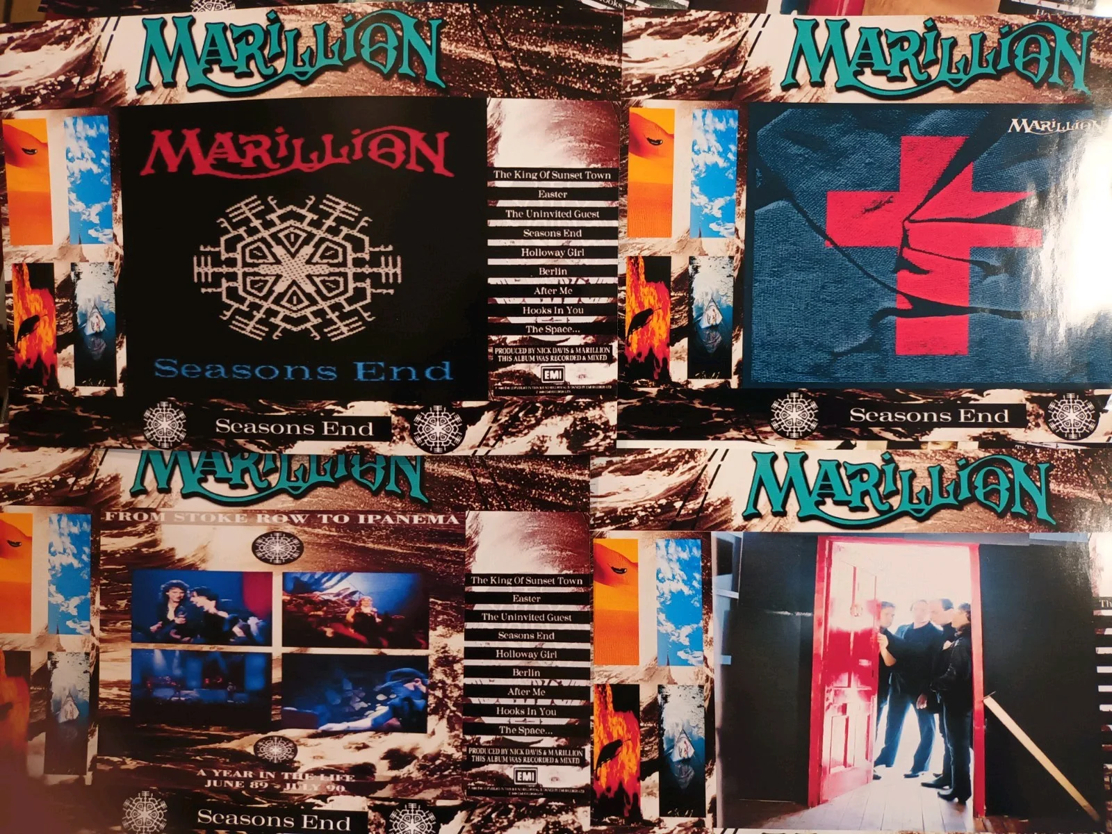 Marillion: Seasons End. 14 Promotional Unofficial 7×5ins Lobby Prints. NEW, изображение 3