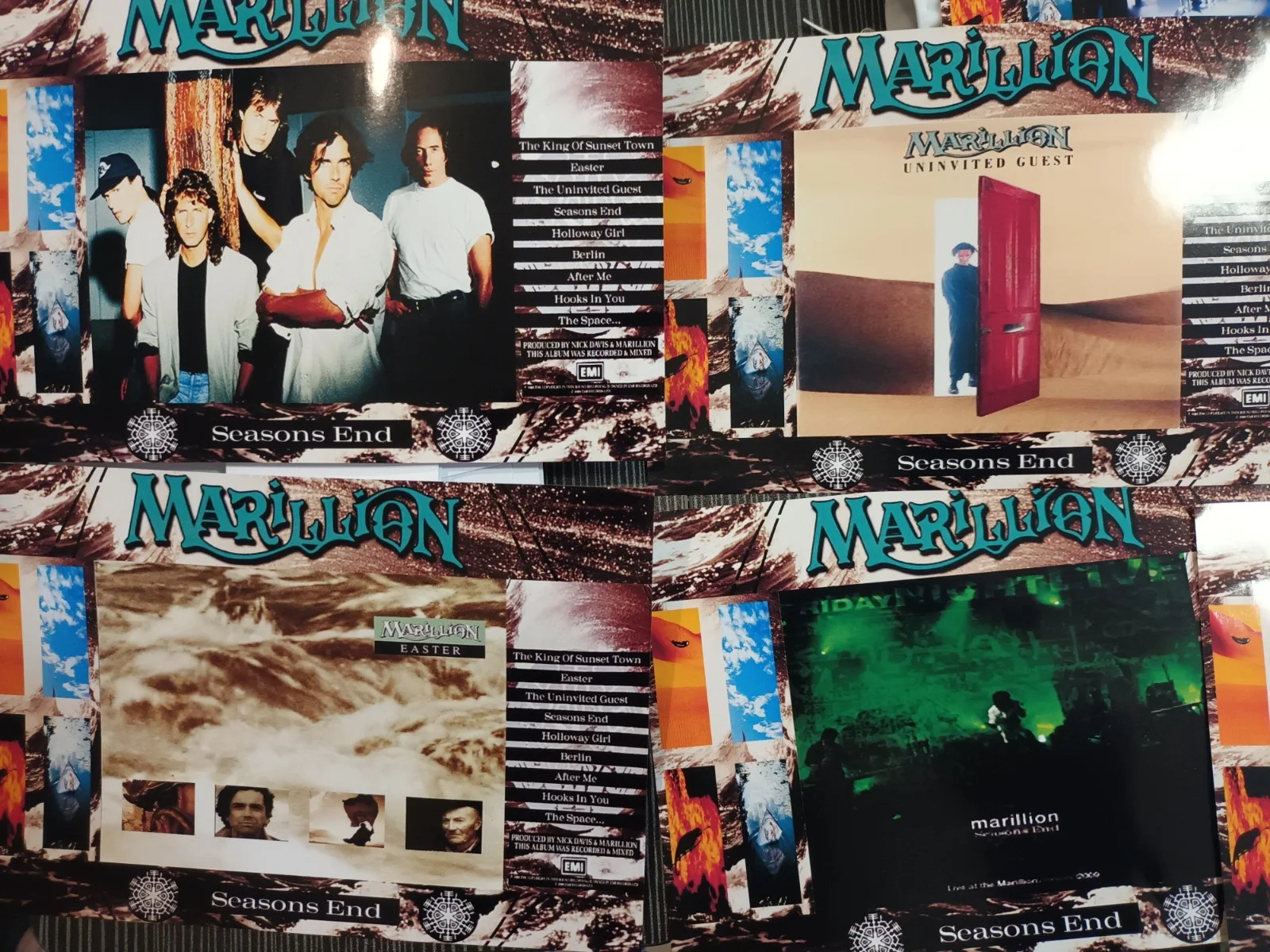 Marillion: Seasons End. 14 Promotional Unofficial 7×5ins Lobby Prints. NEW, изображение 4