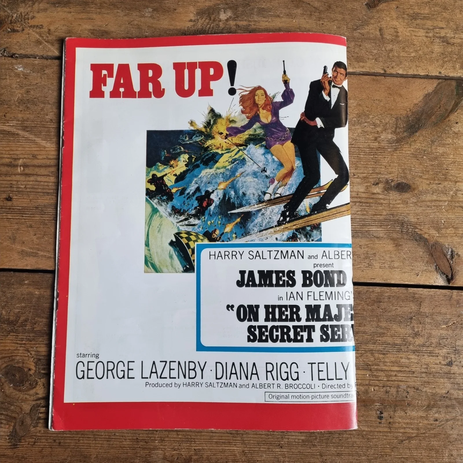 ON HER MAJESTY'S SECRET SERVICE EXHIBITORS CAMPAIGN BOOK UK RARE, изображение 3