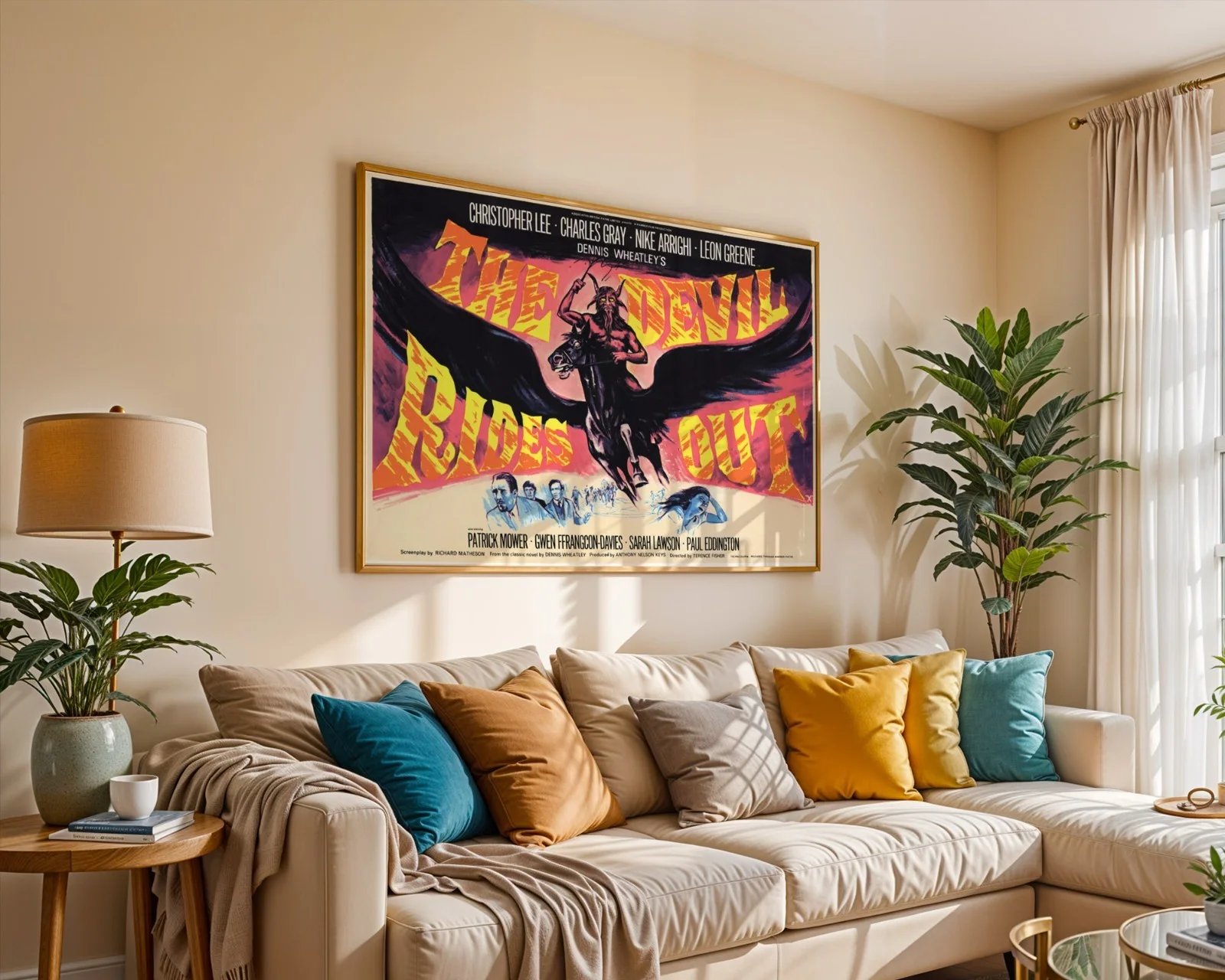 The Devil Rides Out 1968 Hammer Horror Film Restored 30" x 40" UK Quad Poster, изображение 5