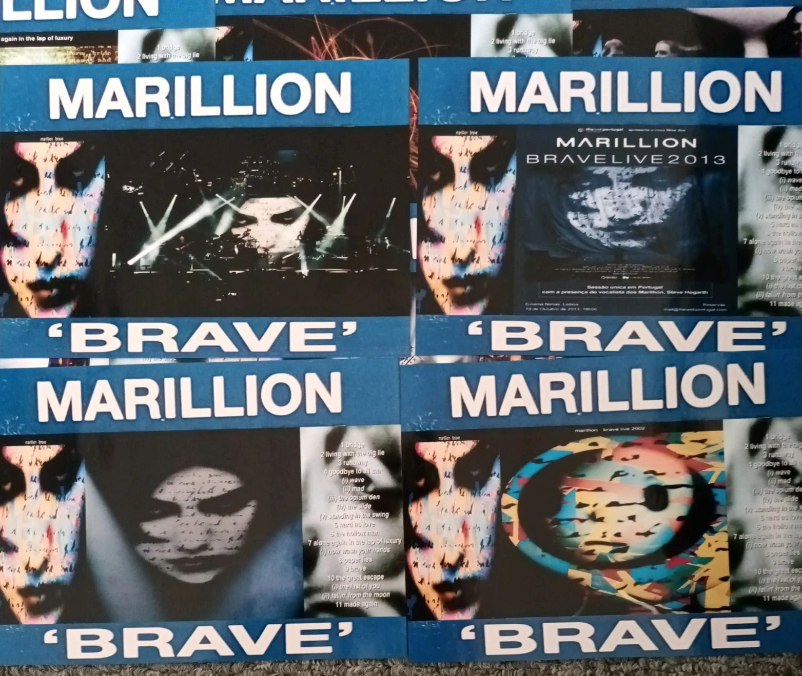 Marillion: Brave. 16 Promotional Unofficial 7×5ins Lobby Prints. NEW, image 4