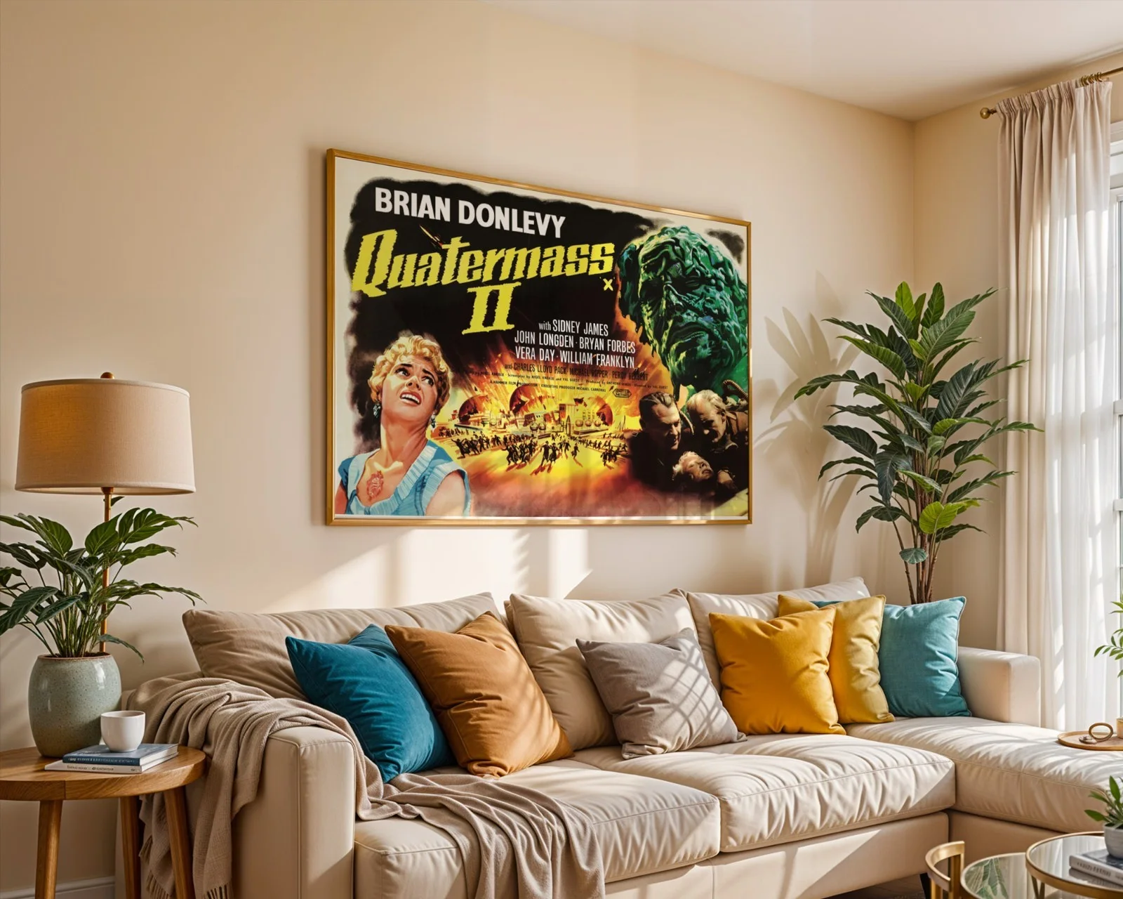 Quatermass 2 - 1957 Hammer Sci-Fi Film Restored 30" x 40" UK Quad Poster, изображение 5