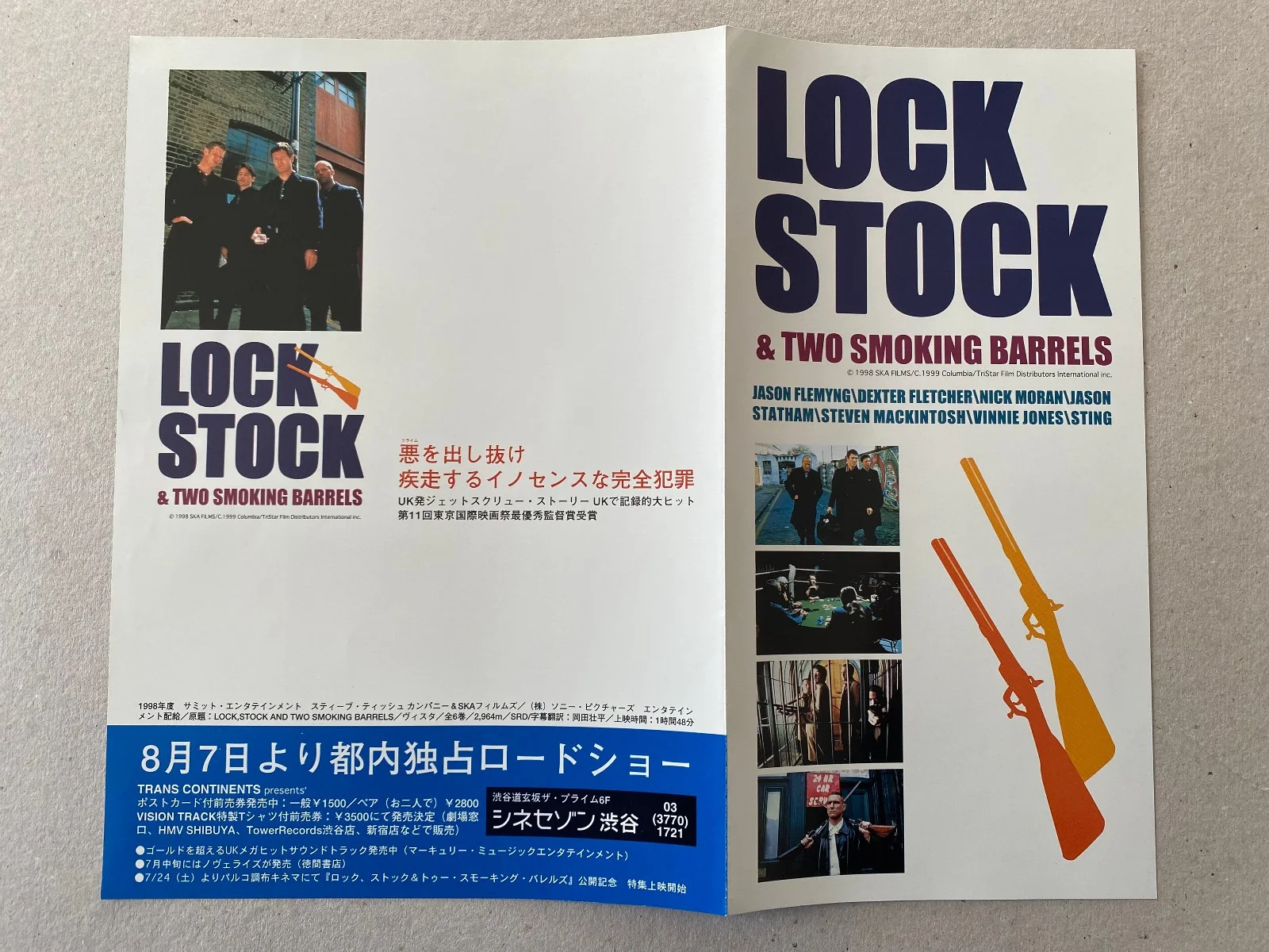 Lock Stock & Two Smoking Barrels -Original Japanese Chirashi Mini Poster 25x18cm, изображение 4