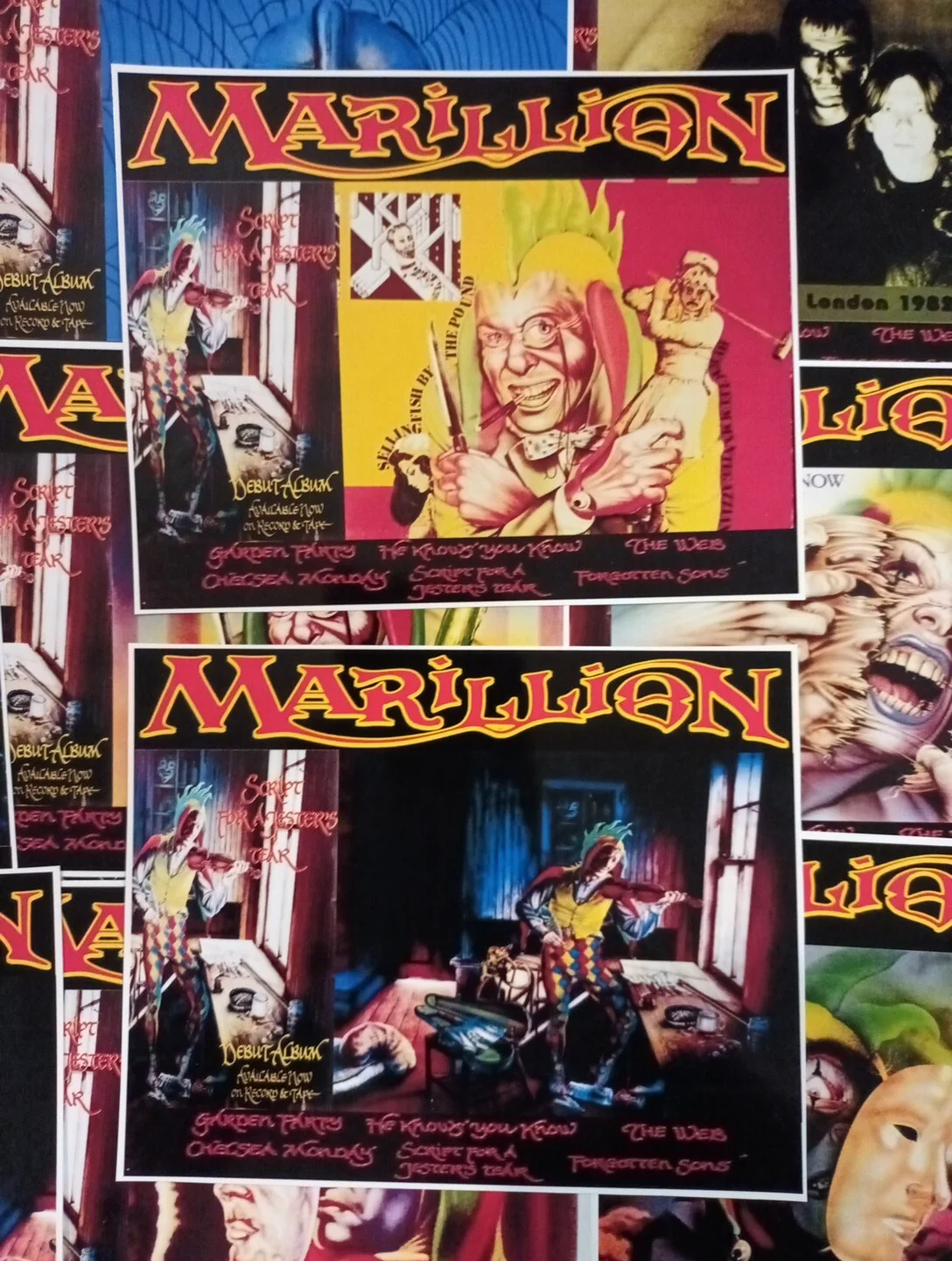 Marillion - Script For A Jester's Tear. 14 Unofficial 6x4ins Lobby Art Cards., image 2