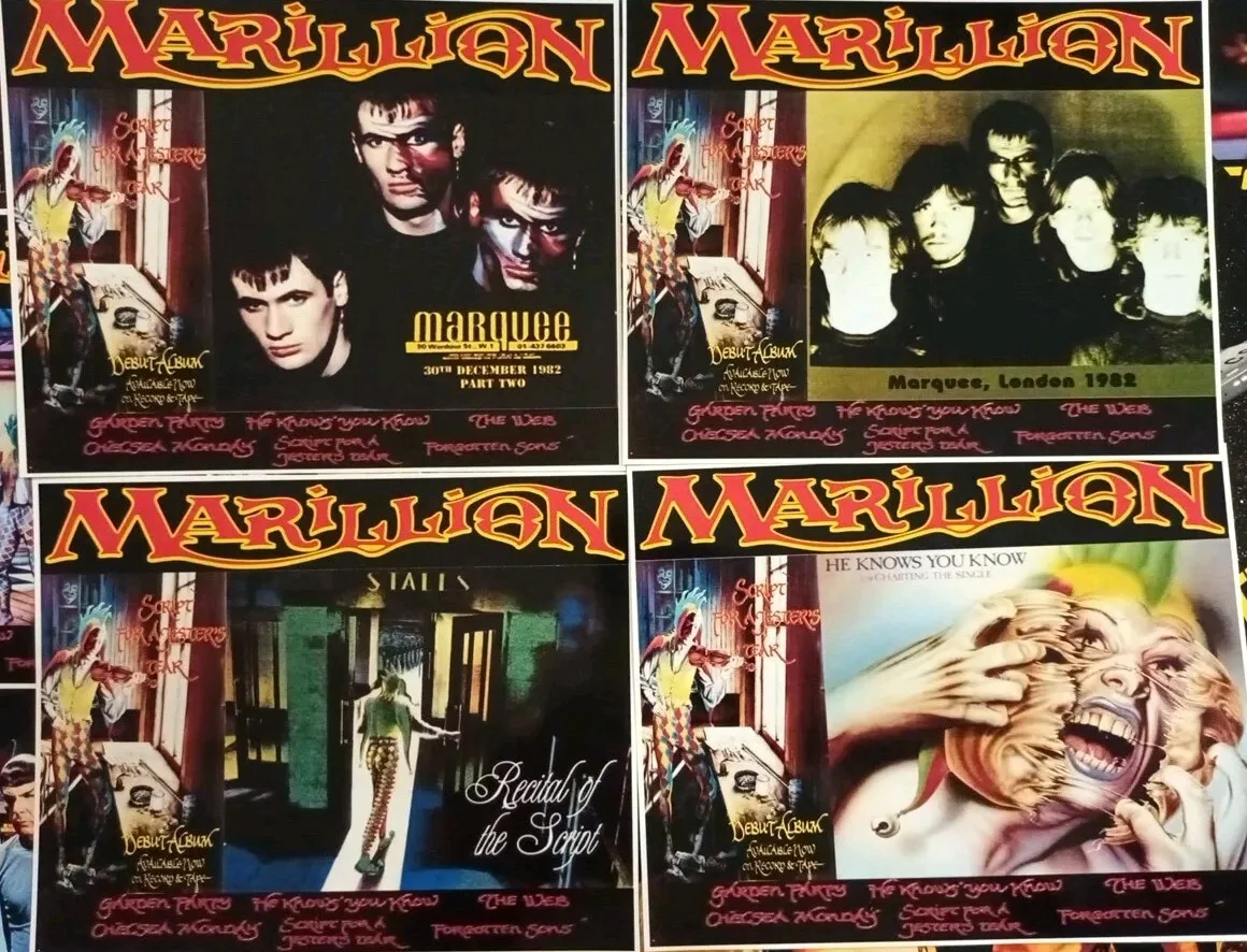 Marillion - Script For A Jester's Tear. 14 Unofficial 6x4ins Lobby Art Cards., image 4