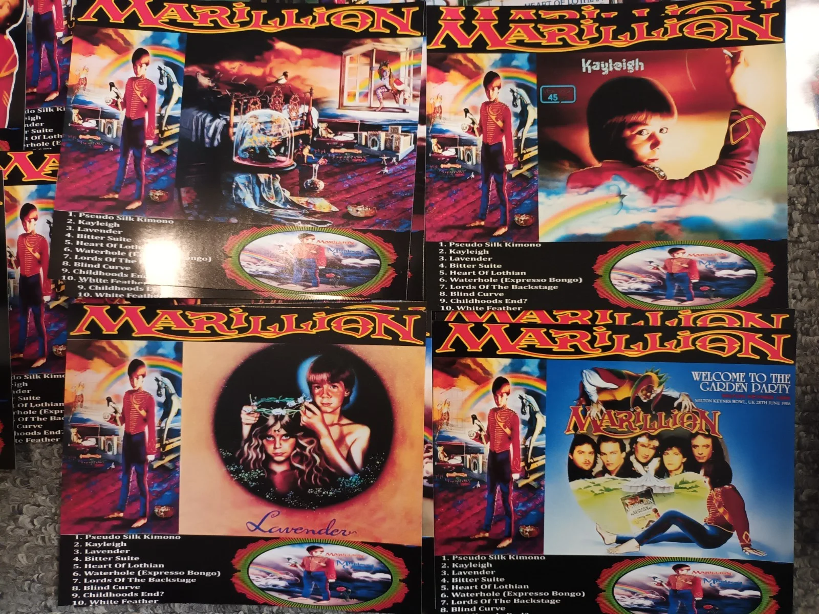 Marillion: Misplaced Childhood 16 Promotional Unofficial 6×5ins Lobby Cards. NEW, изображение 3