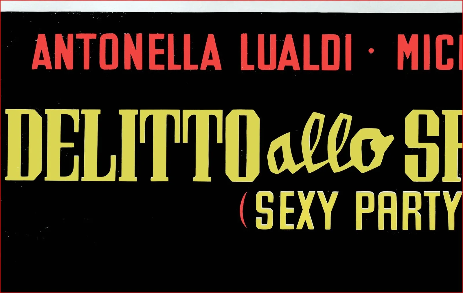 Delitto Allo Specchio - 1964 Giallo Horror Movie - Restored Soggettone Poster, изображение 4